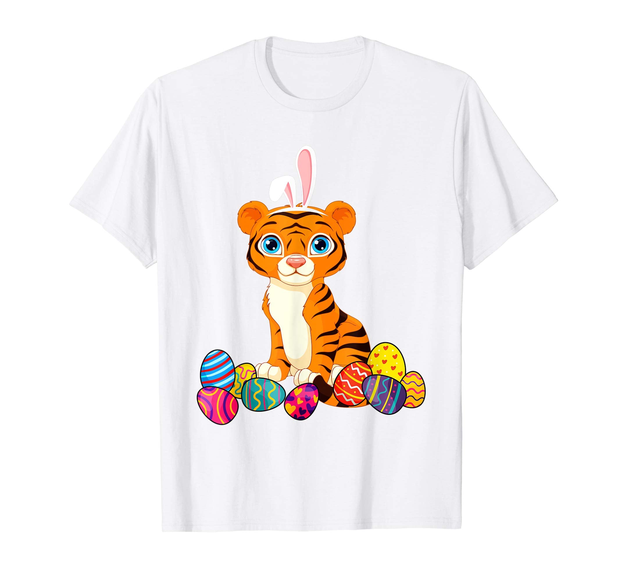 Tiger Bunny Ear With Egg Easter Easter Day Shirt