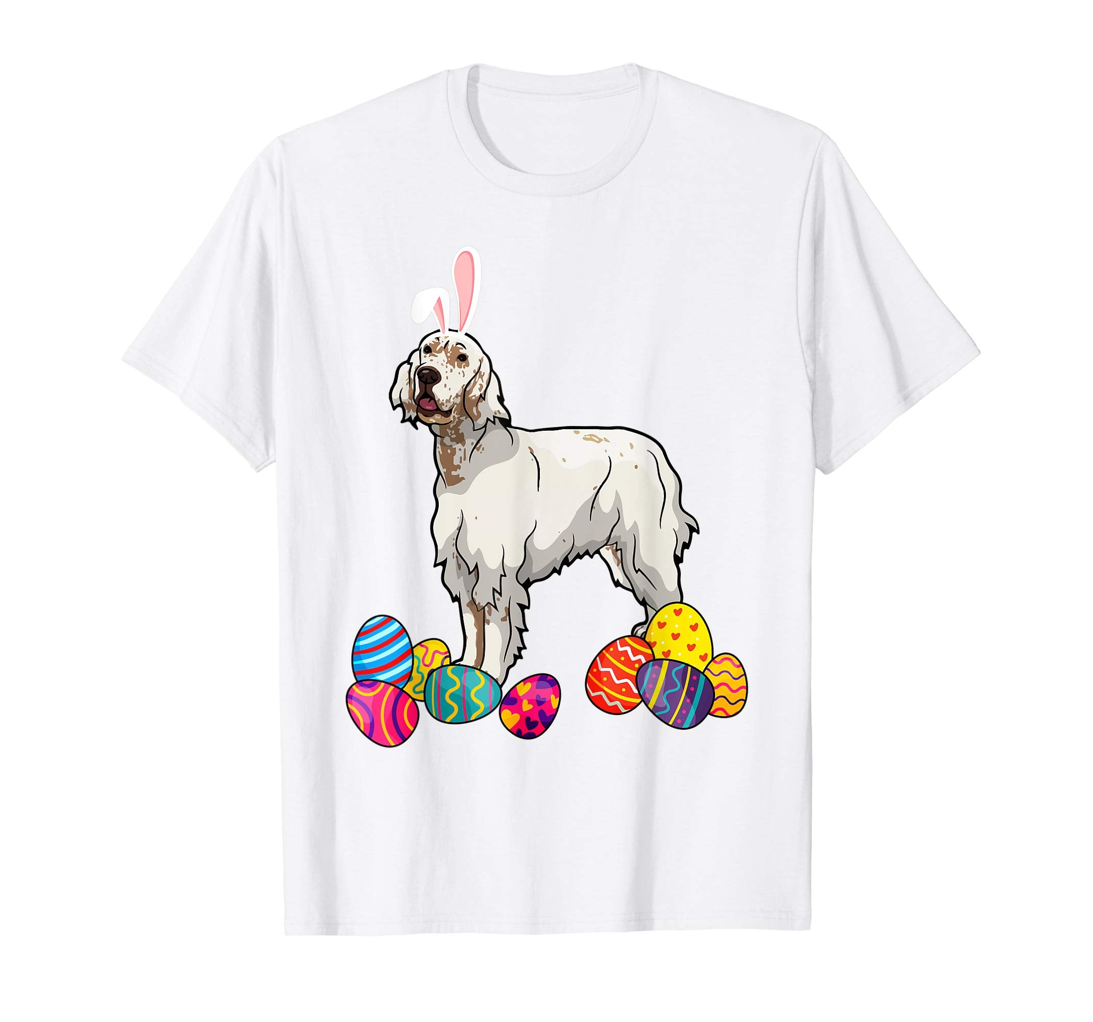 English Setter Bunny Ear With Egg Easter Easter Day Shirt