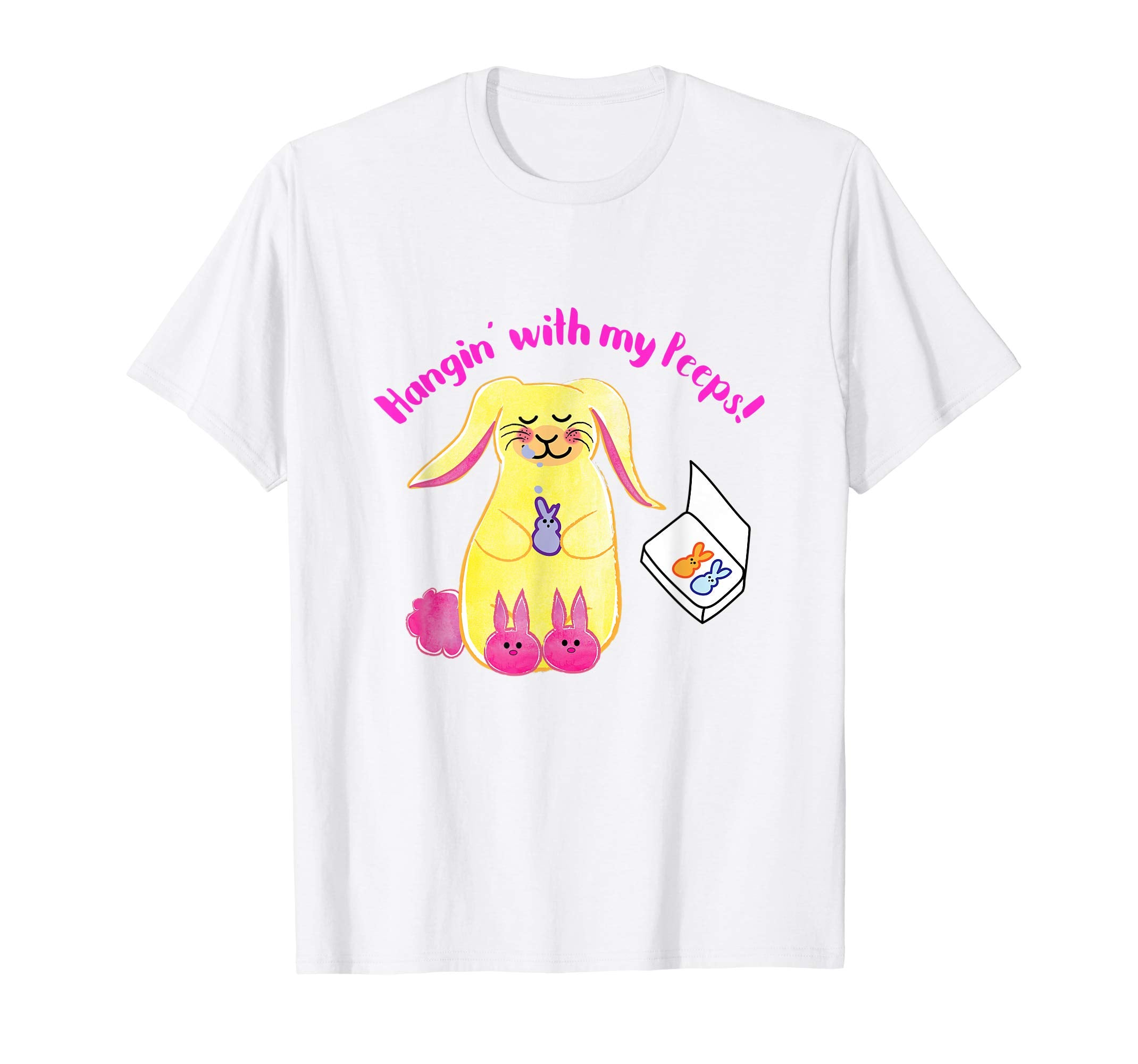 Hangin' With My Peeps Easter Shirt Fun Festive Tee