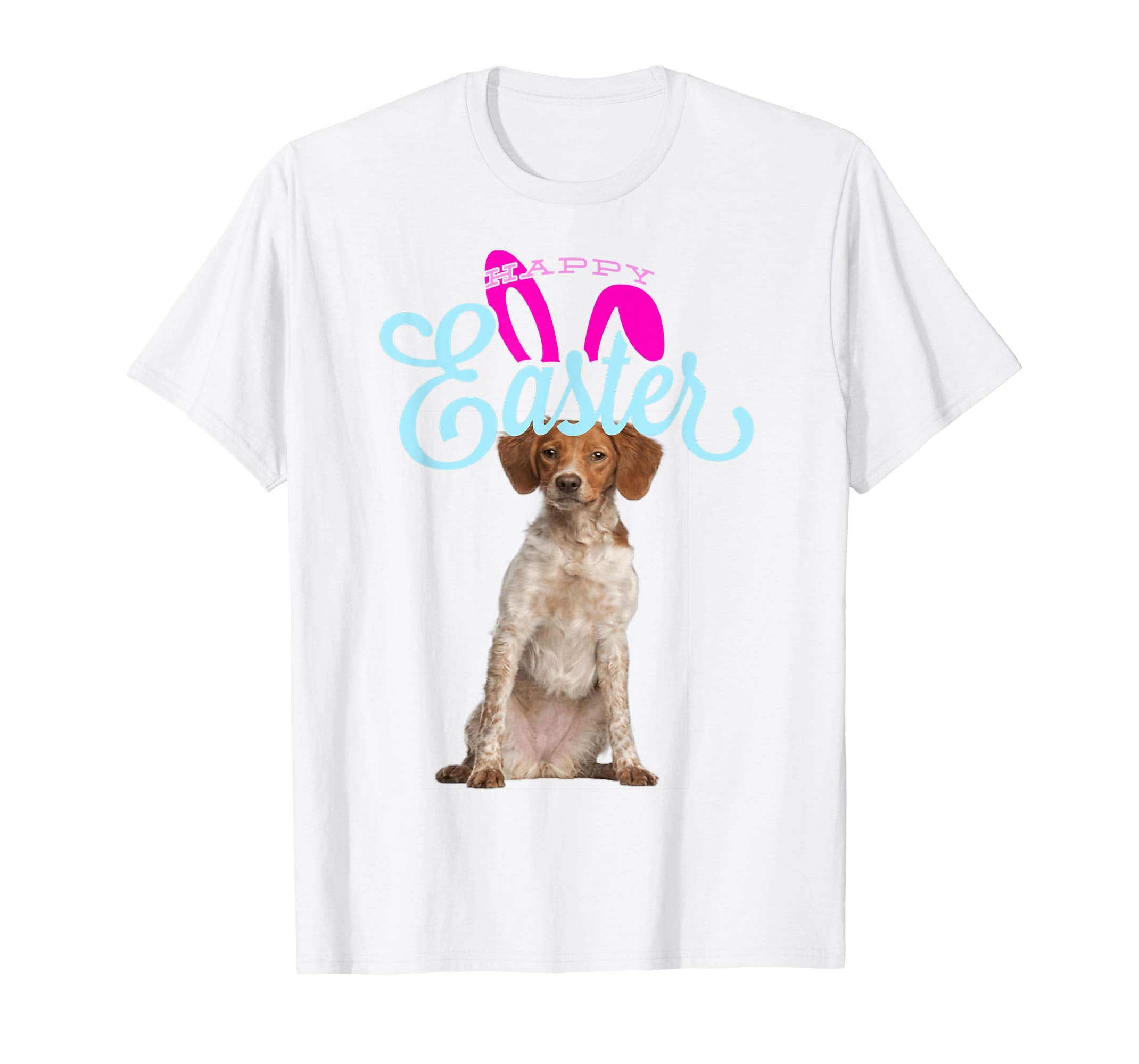 Easter Bunny Brittany Spaniel Tshirt Dog Men Women Gift
