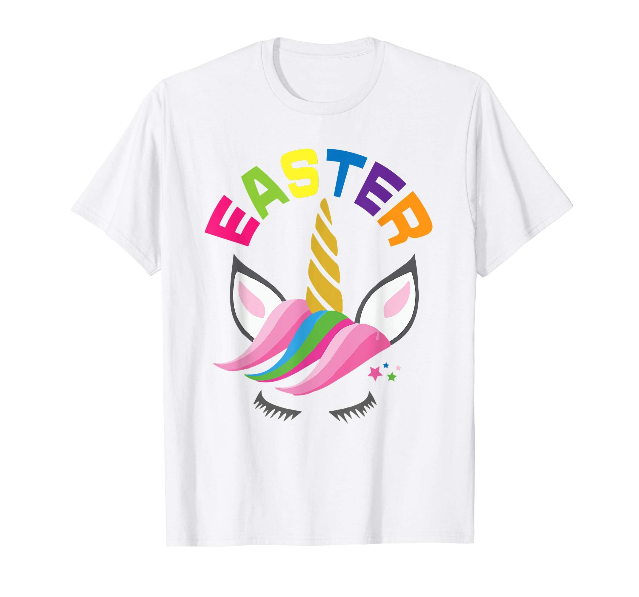 Rainbow Unicorn Easter Shirt Custom Name Gift for girls