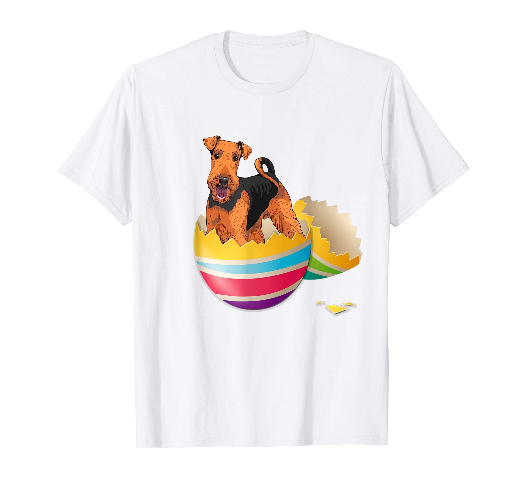 Airedale Terrier Hatching From Easter Egg Easter Day Shirt
