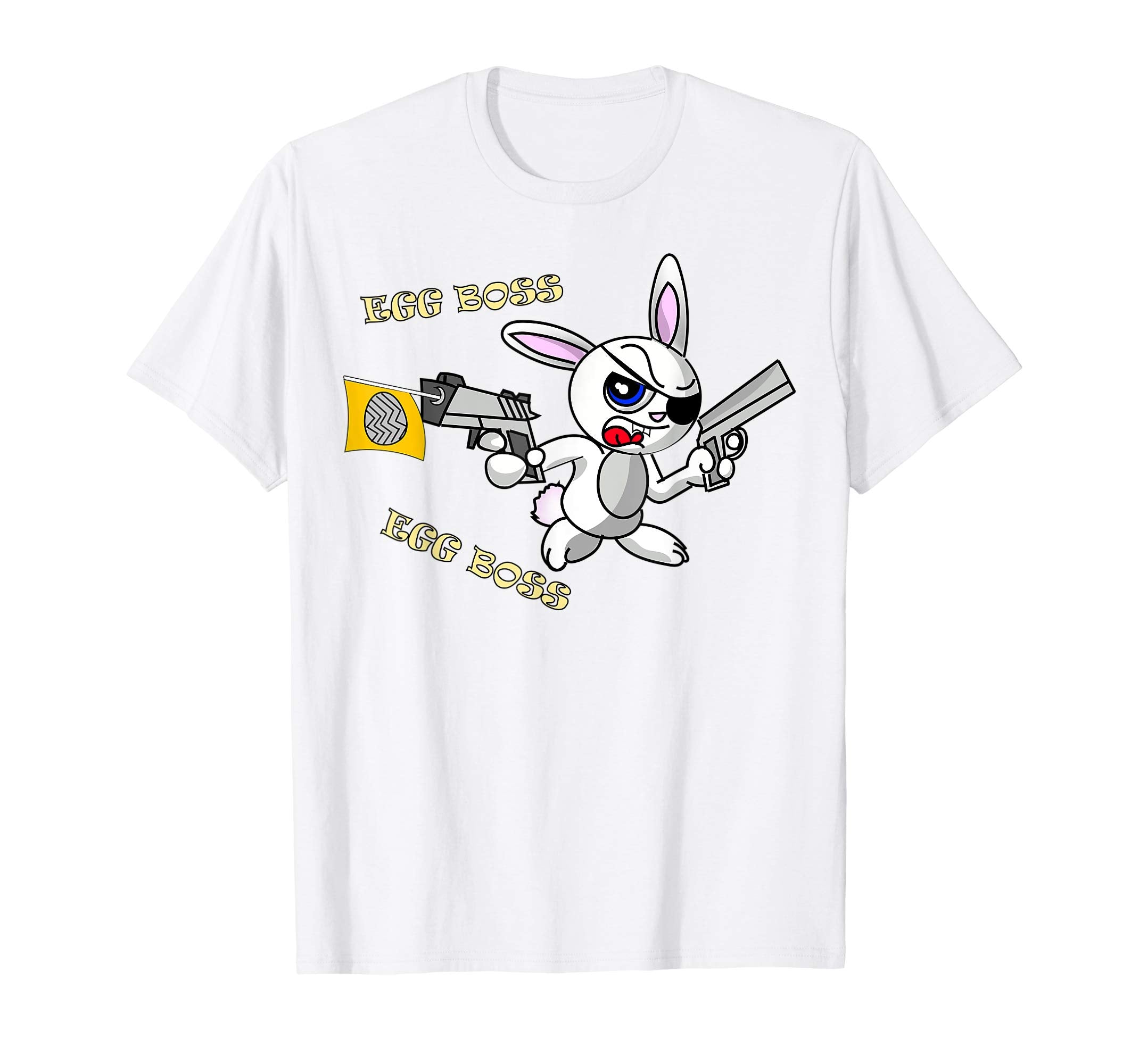 Funny Gangster Egg Boss Easter Bunny T-shirt for Kids