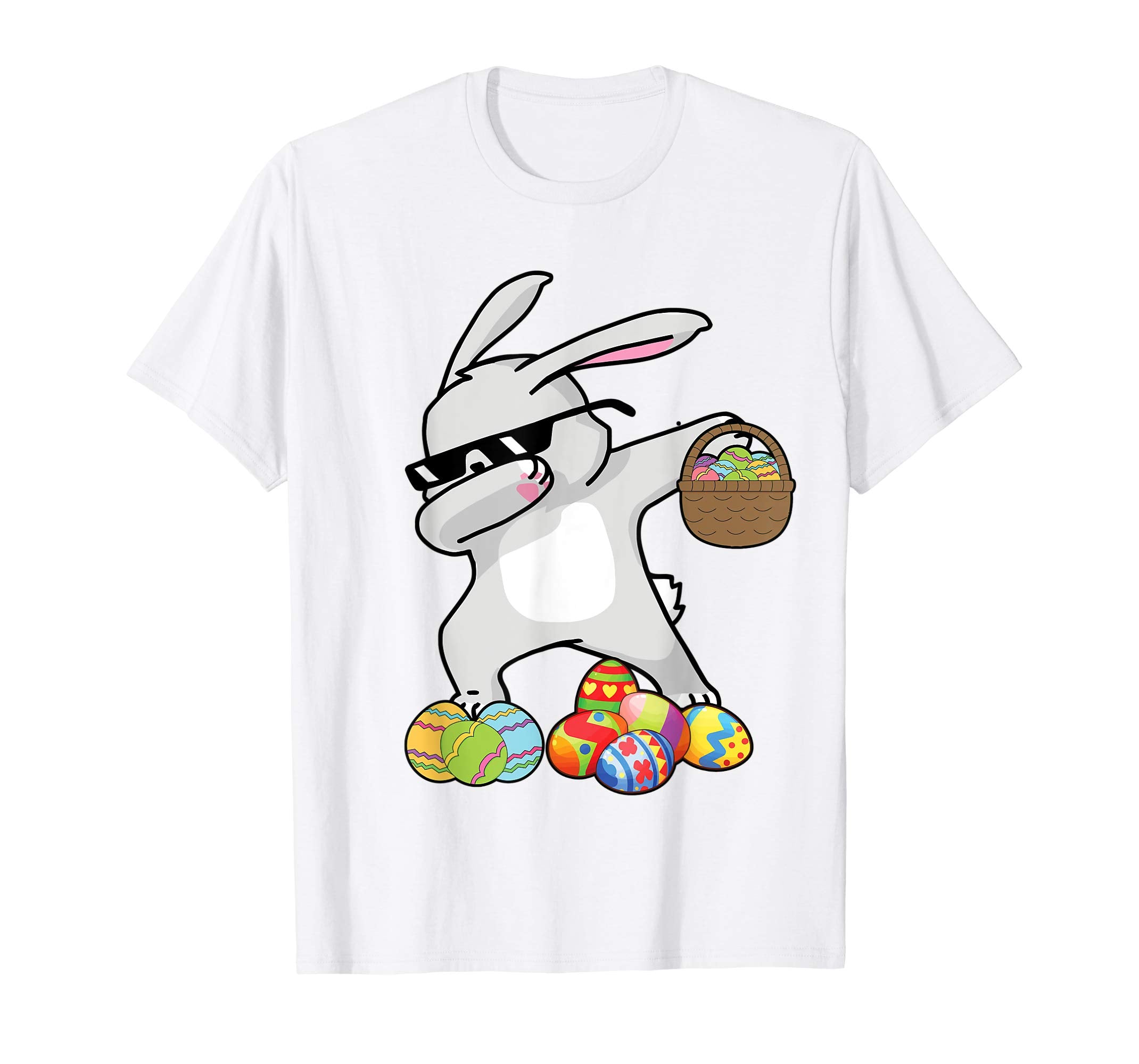 Dabbing Bunny Easter Shirt - Easter Day Gifts Adults Kids