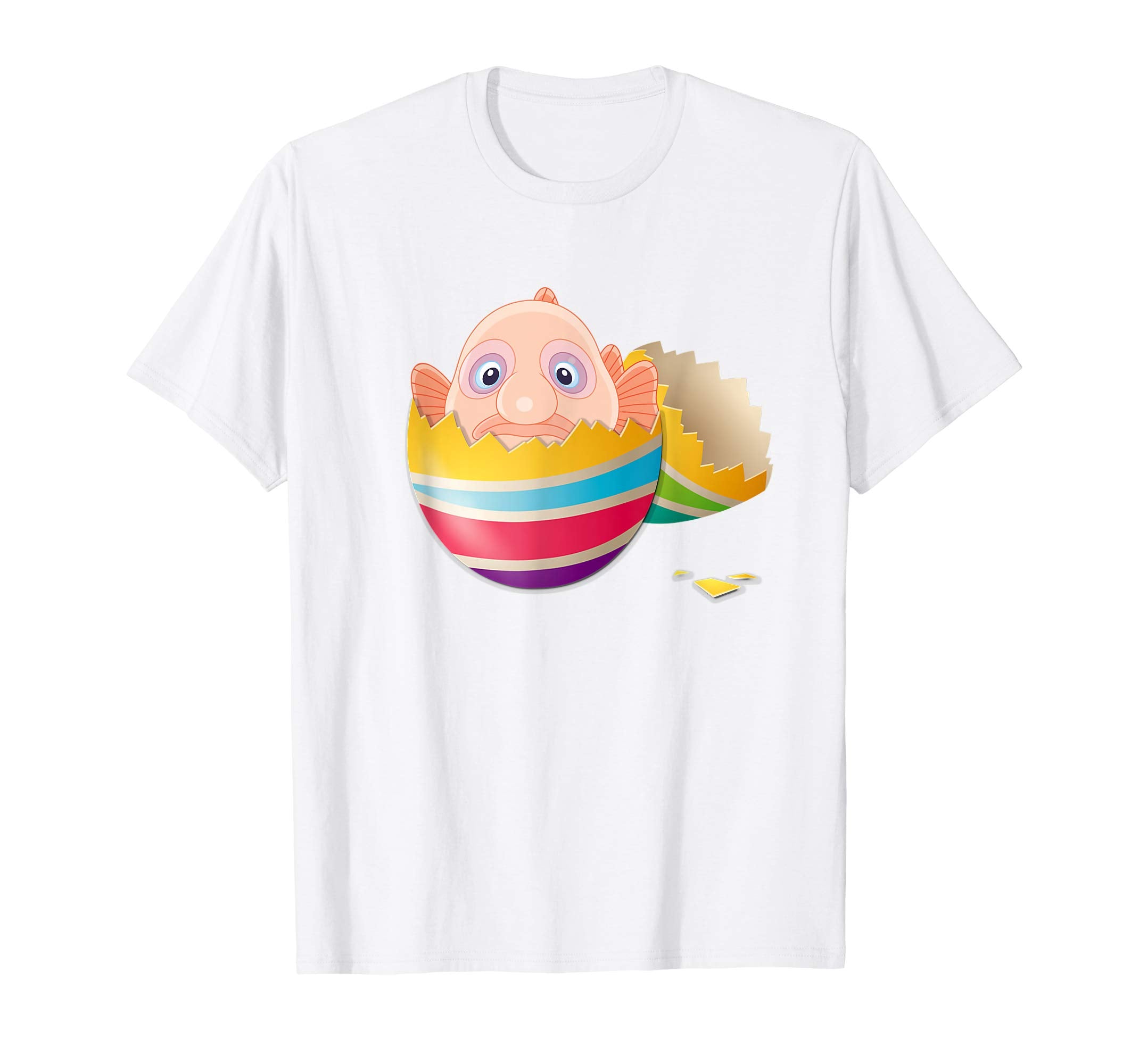 Baby Blob Fish Hatching From Easter Egg Easter Day Shirt