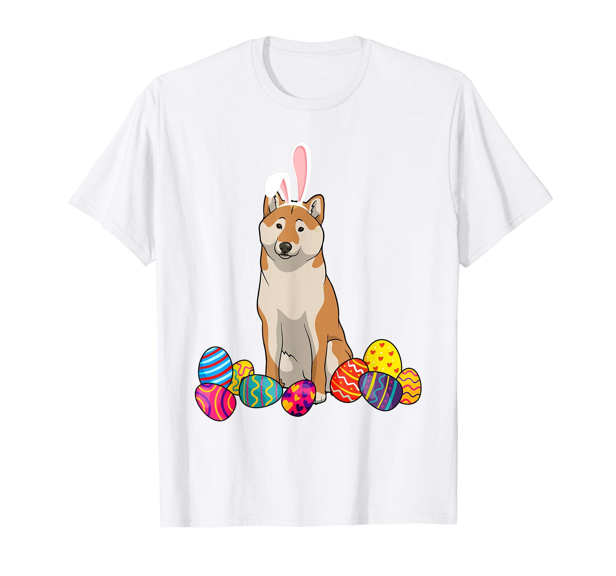 Shiba Bunny Ear With Egg Easter Easter Day Shirt