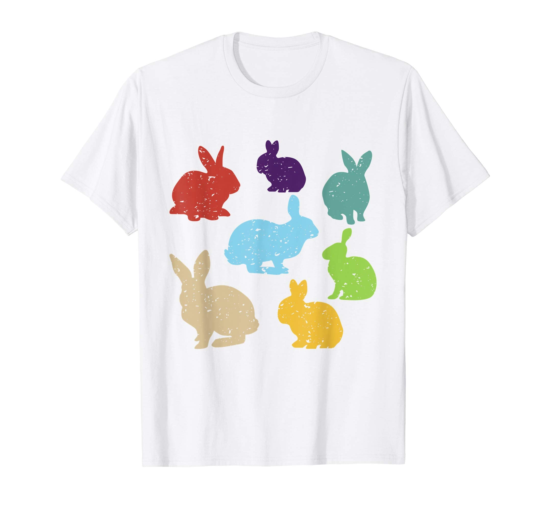 Retro Vintage Bunny Shirts Happy Easter Gifts Women Men Kids