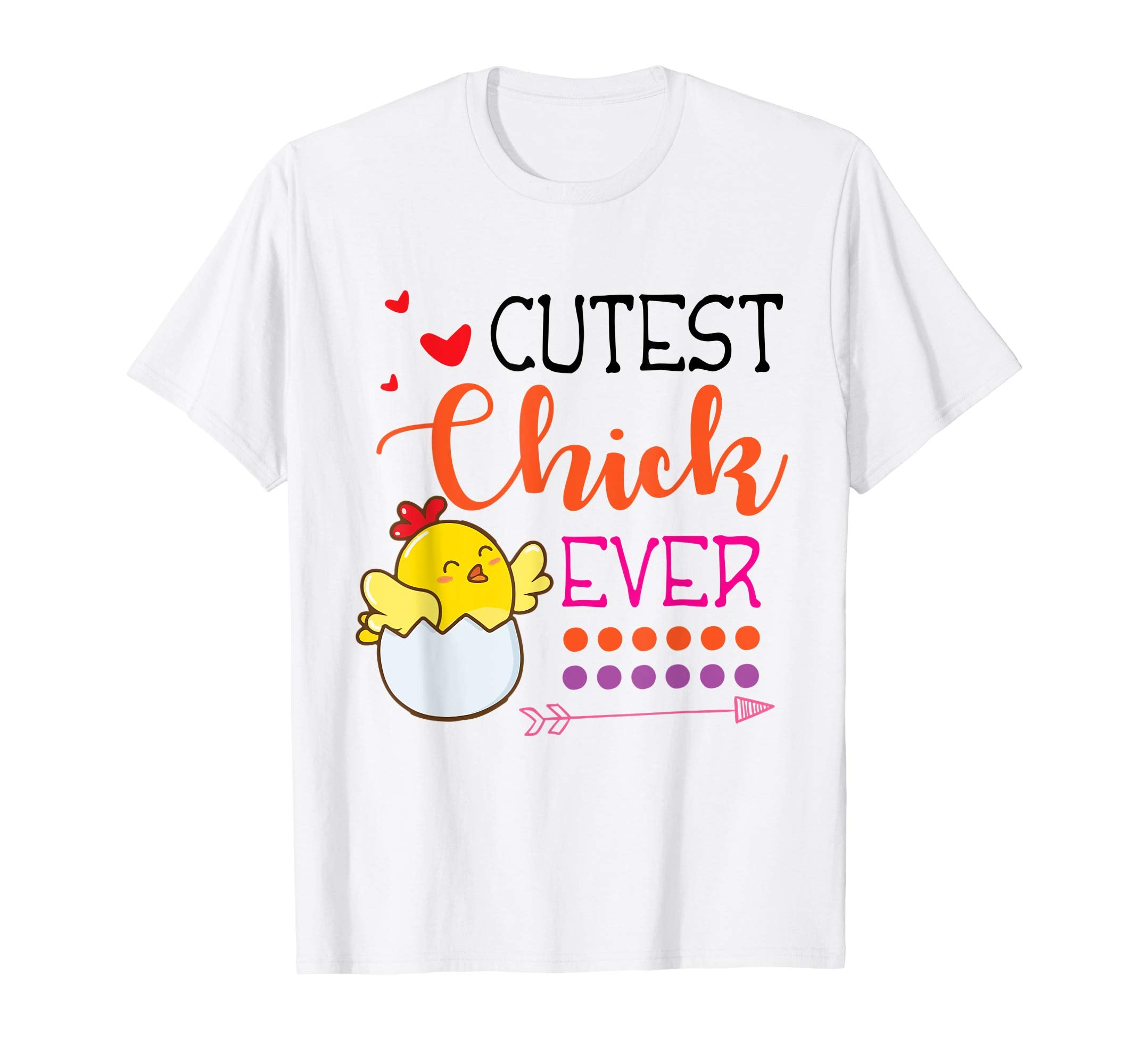 Hearts Arrow Cutest Chick Ever Happy Easter Day Lover Shirt