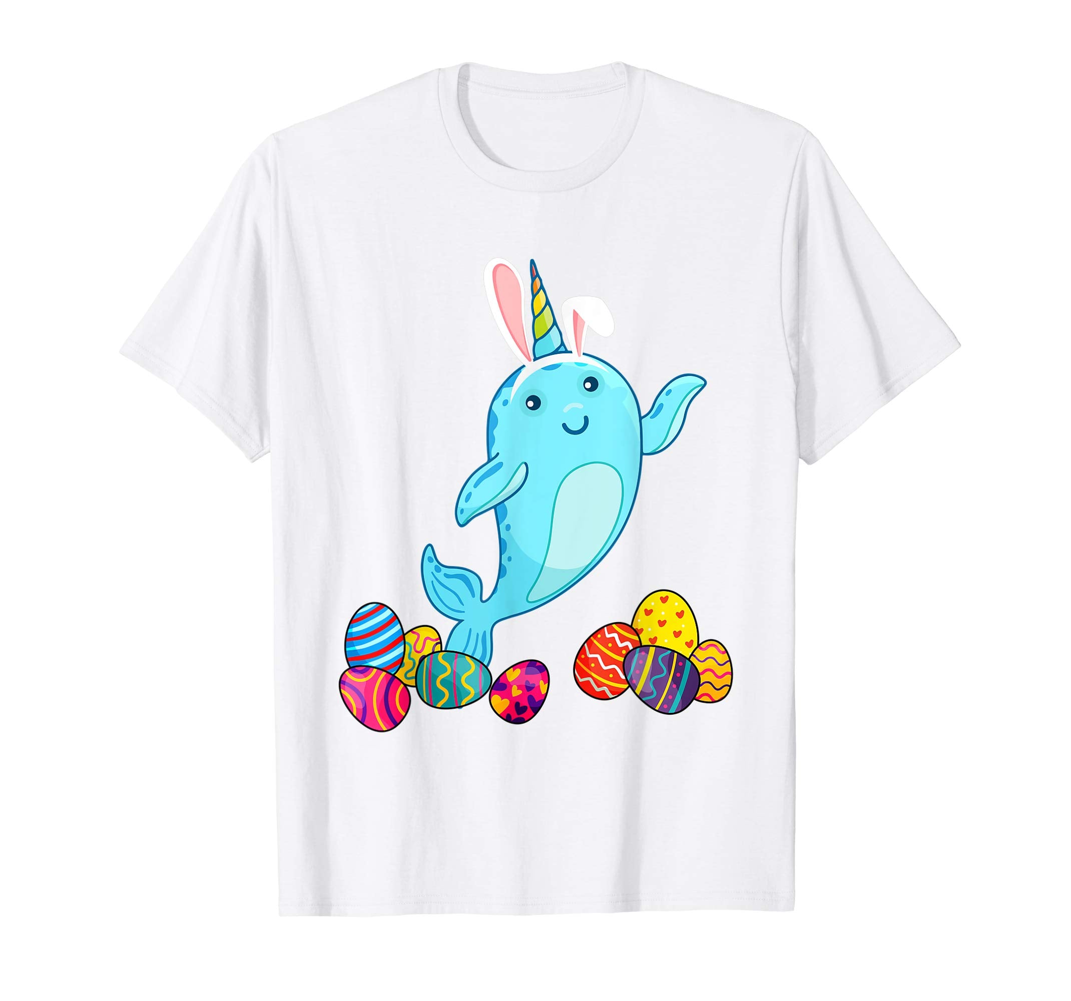 Narwhals Bunny Ear With Egg Easter Easter Day Shirt