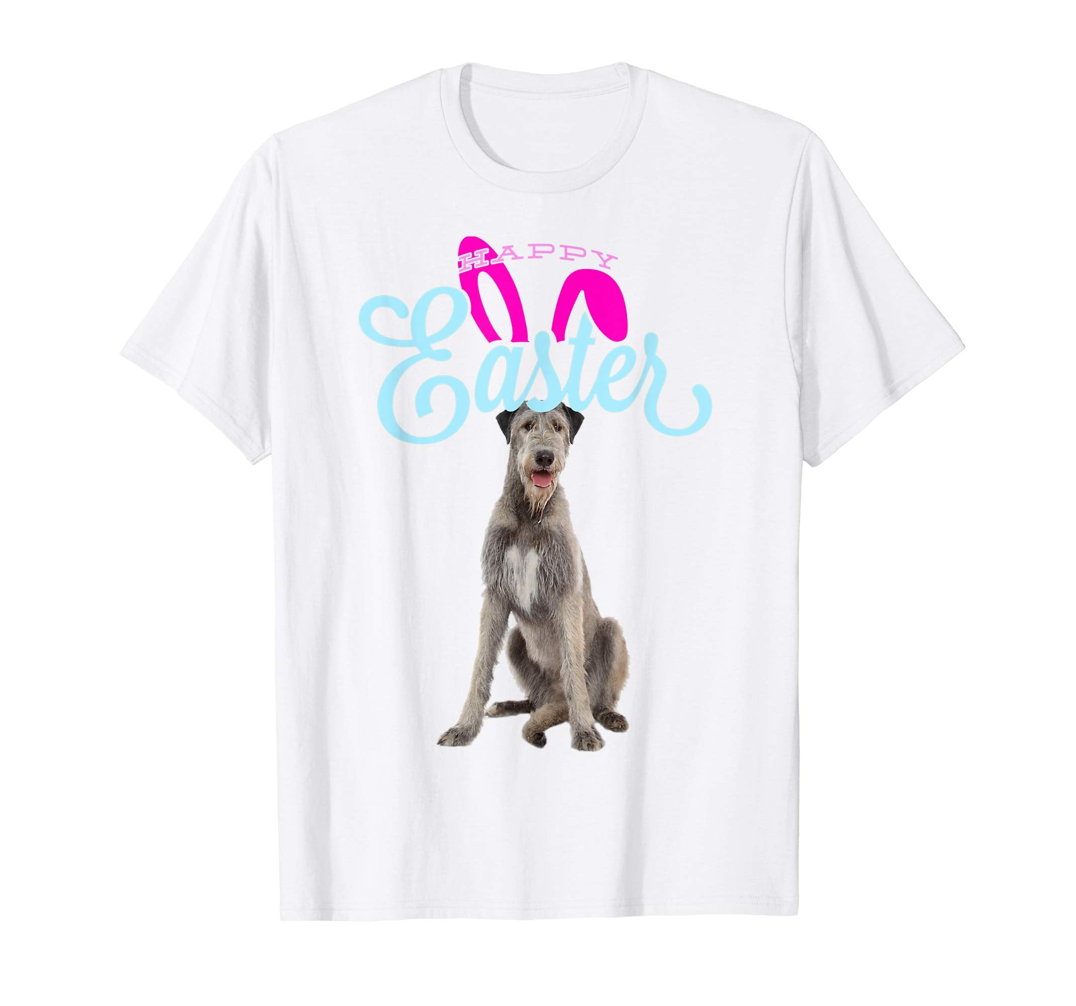 Easter Bunny Irish Wolfhound Tshirt Dog Men Women Gift