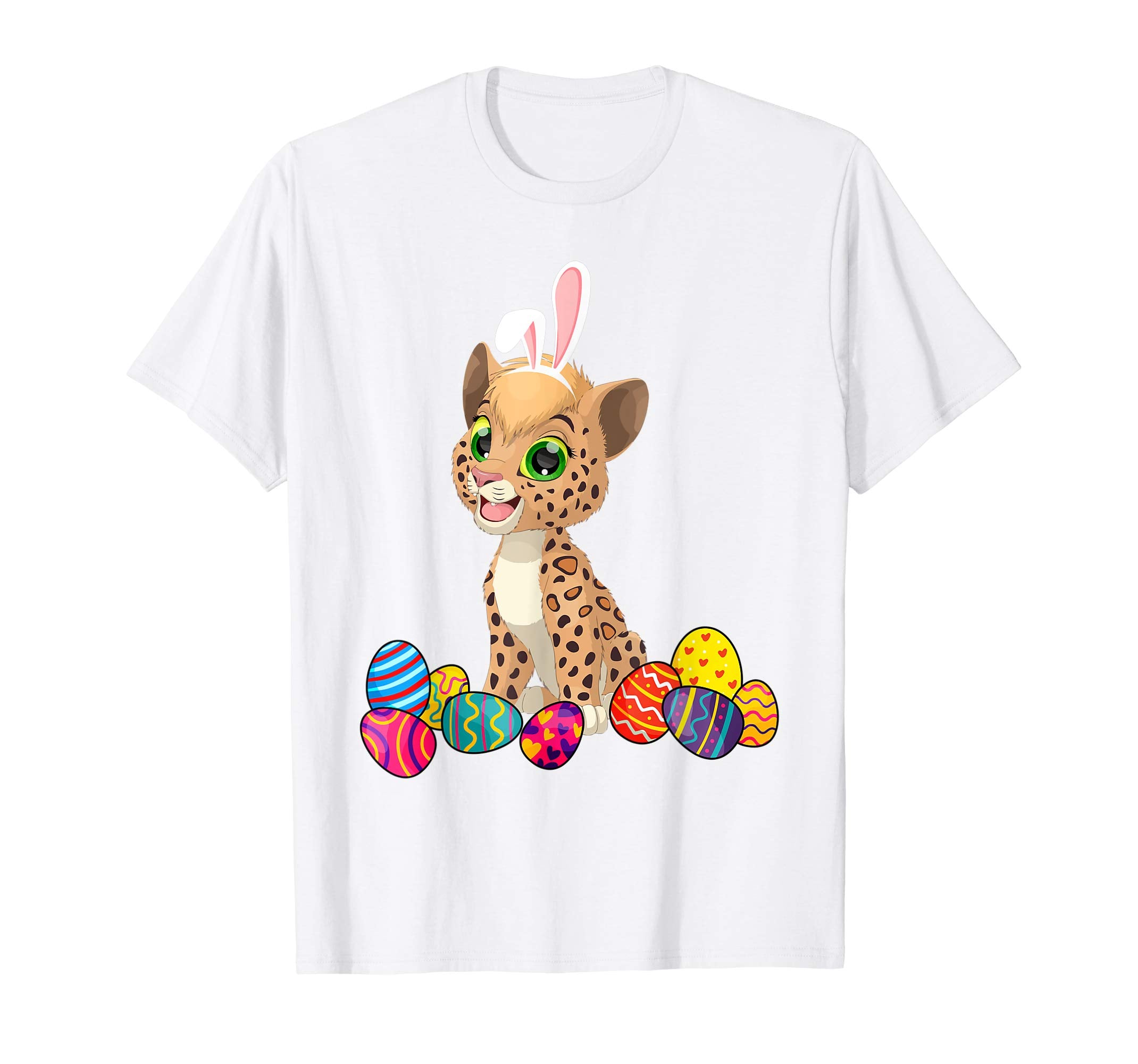 Leopard Bunny Ear With Egg Easter Easter Day Shirt