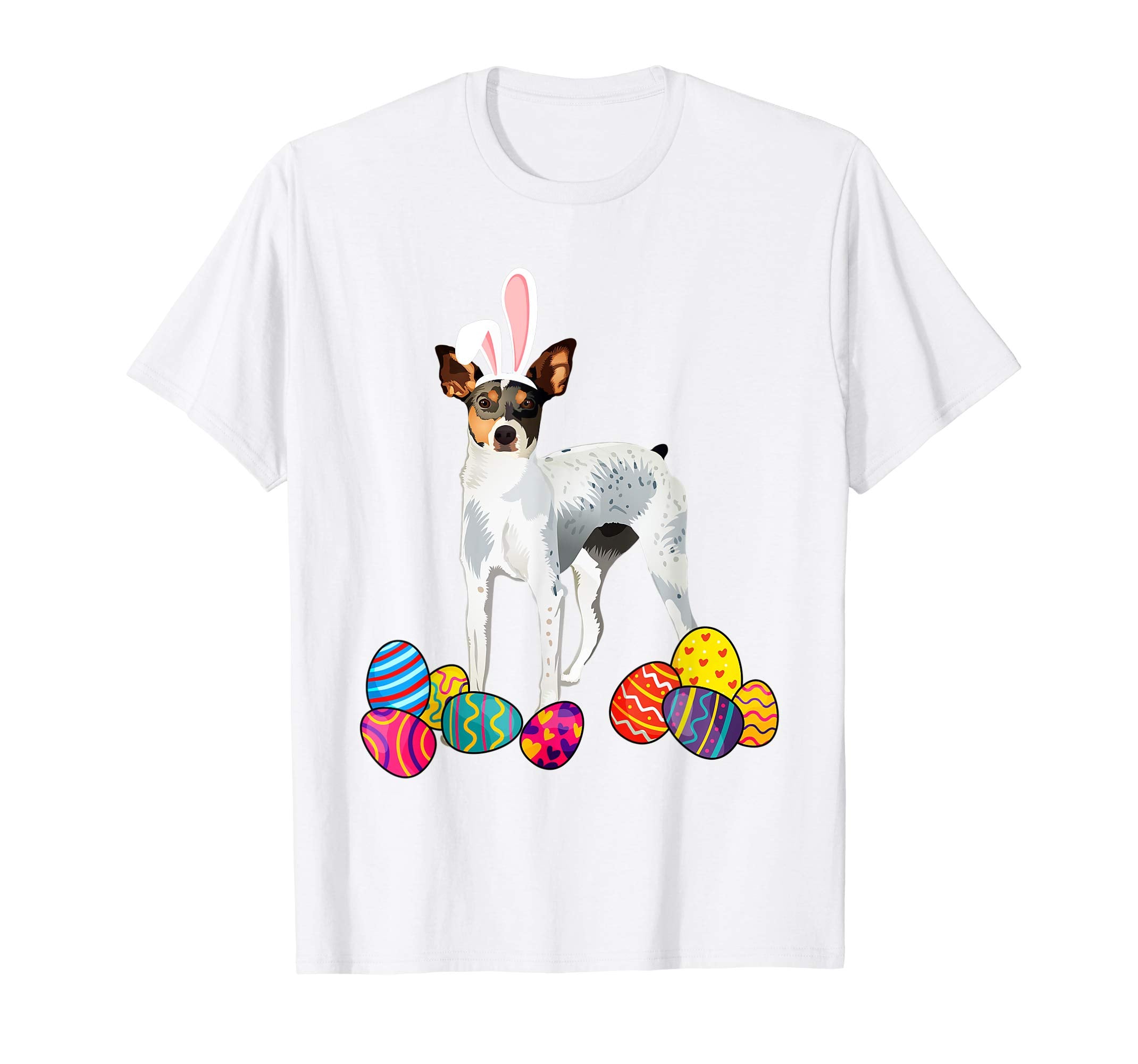 Rat Terrierz Bunny Ear With Egg Easter Easter Day Shirt