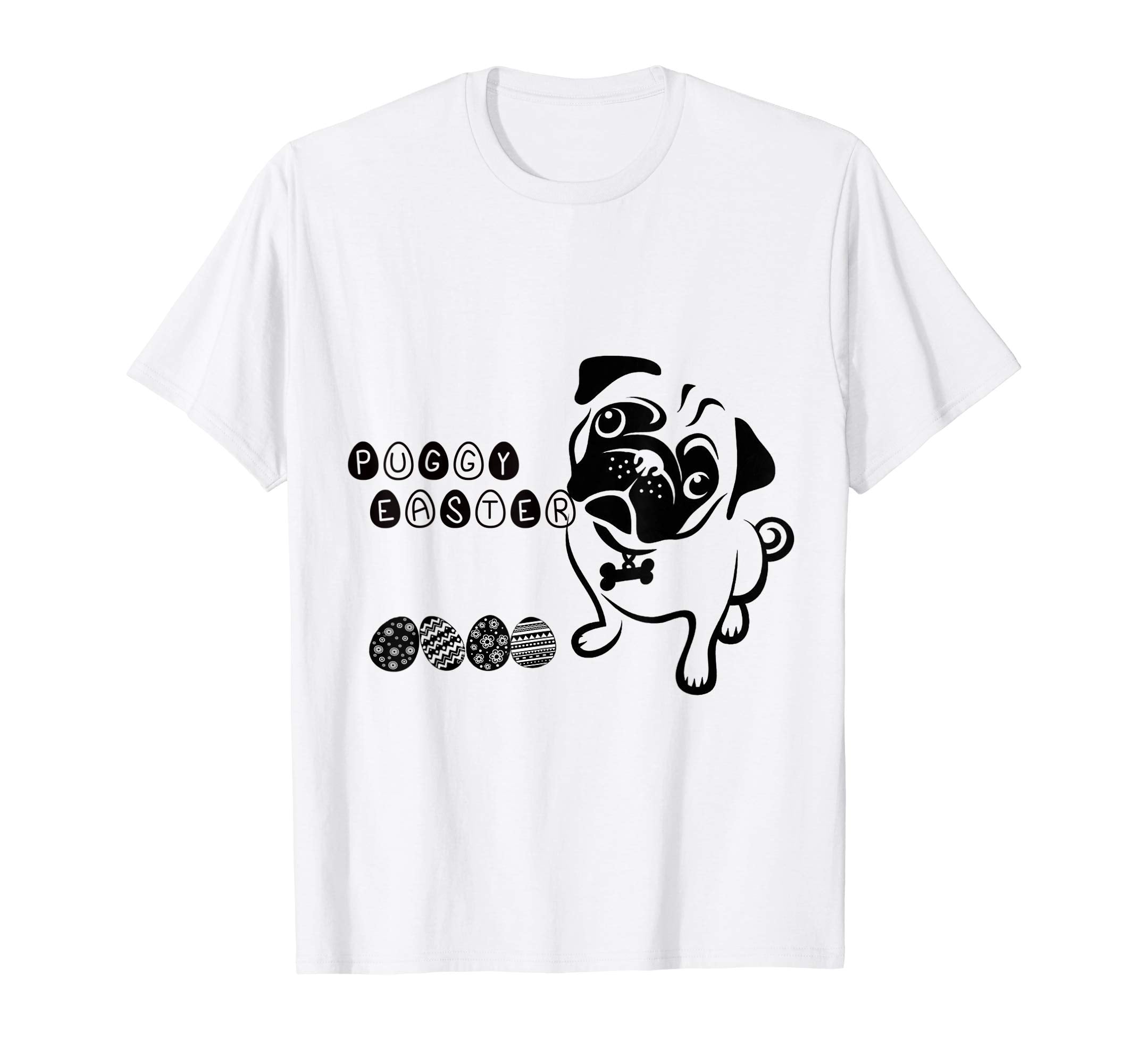 Vintage Style Cute Puggy Easter T Shirt