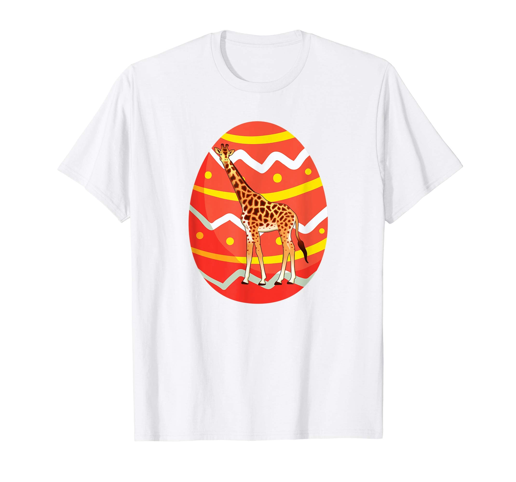 Giraffe Easter Egg Funny T-Shirt Gifts for Kids Boys Girls