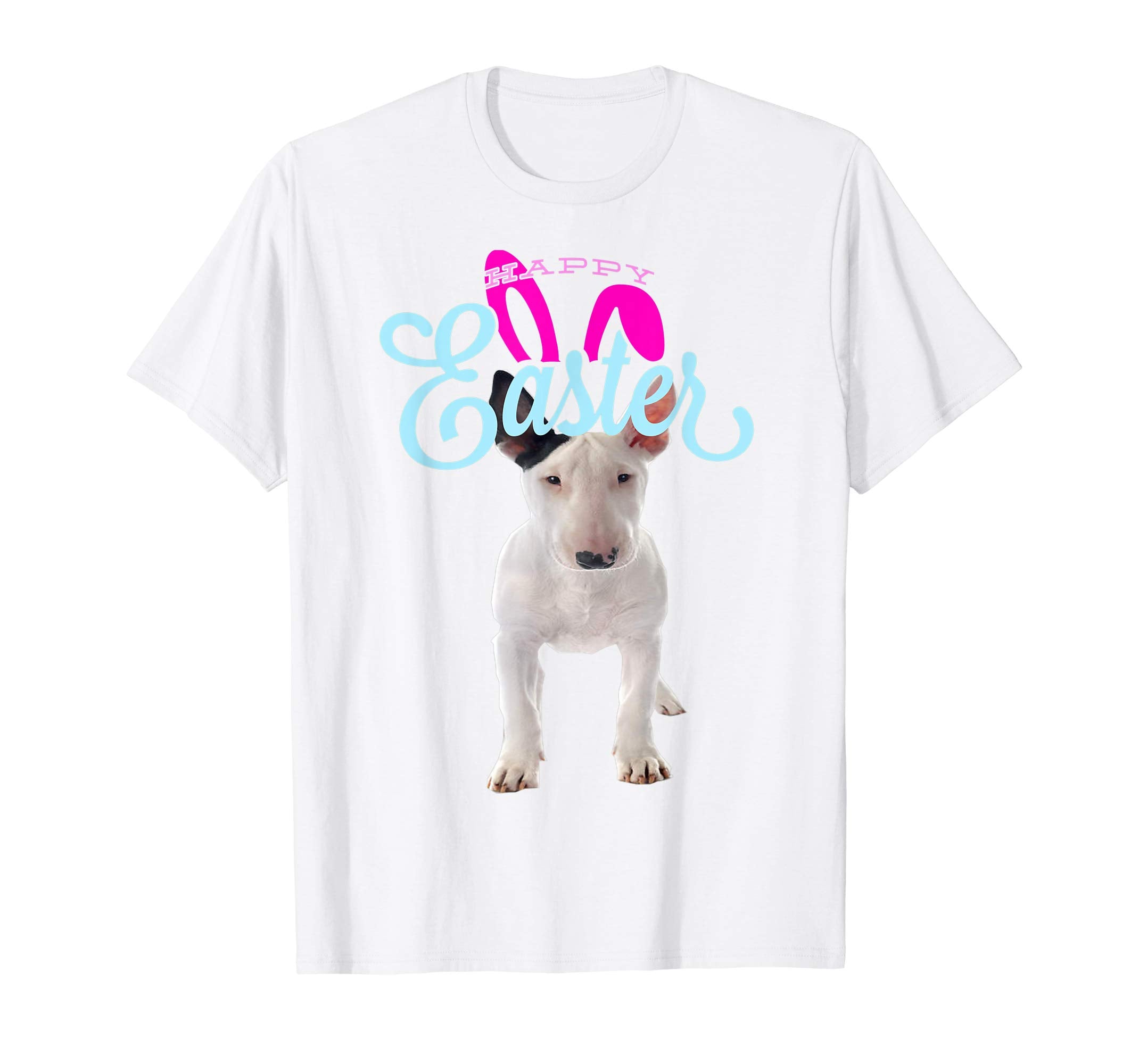 Easter Bunny Bull Terrier Tshirt Dog Men Women Gift Easter