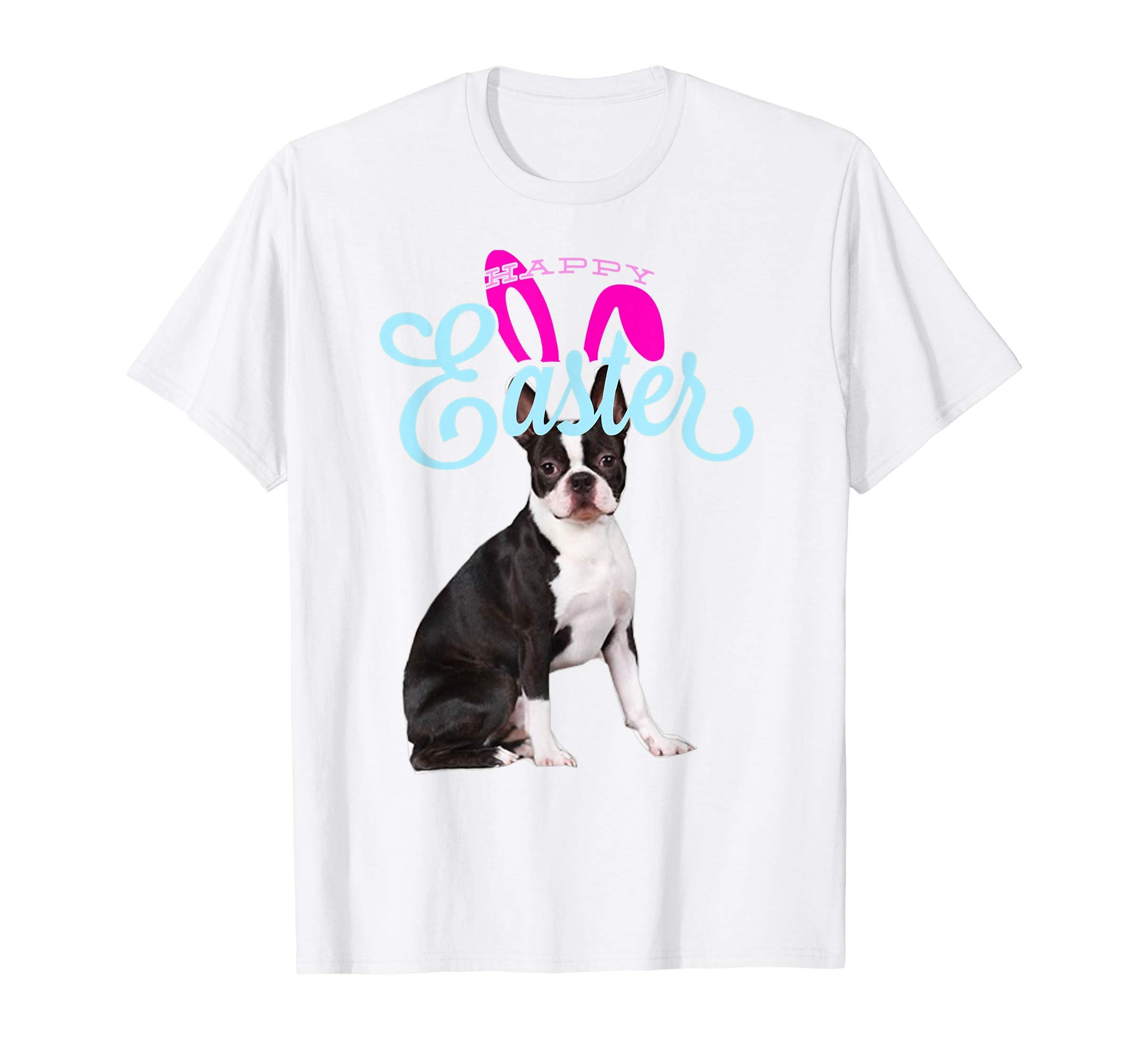 Easter Bunny Boston Terrier Tshirt Dog Men Women Gift Easter