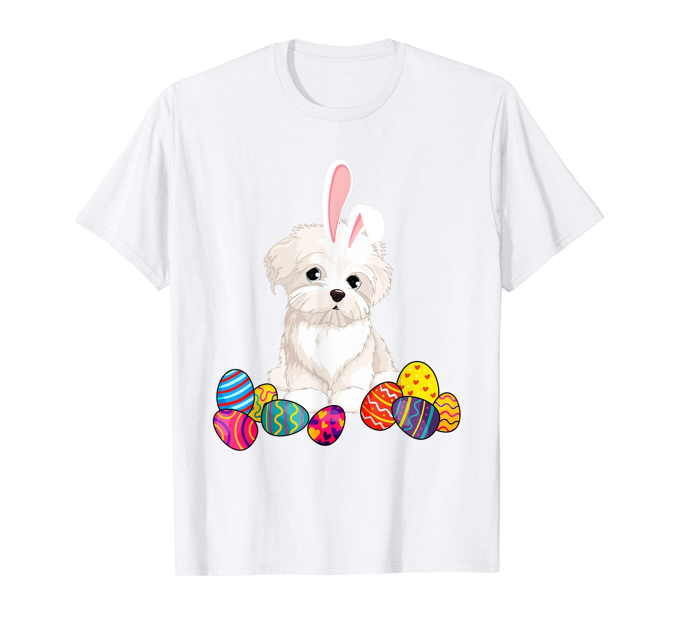 Maltese Bunny Ear With Egg Easter Easter Day Shirt