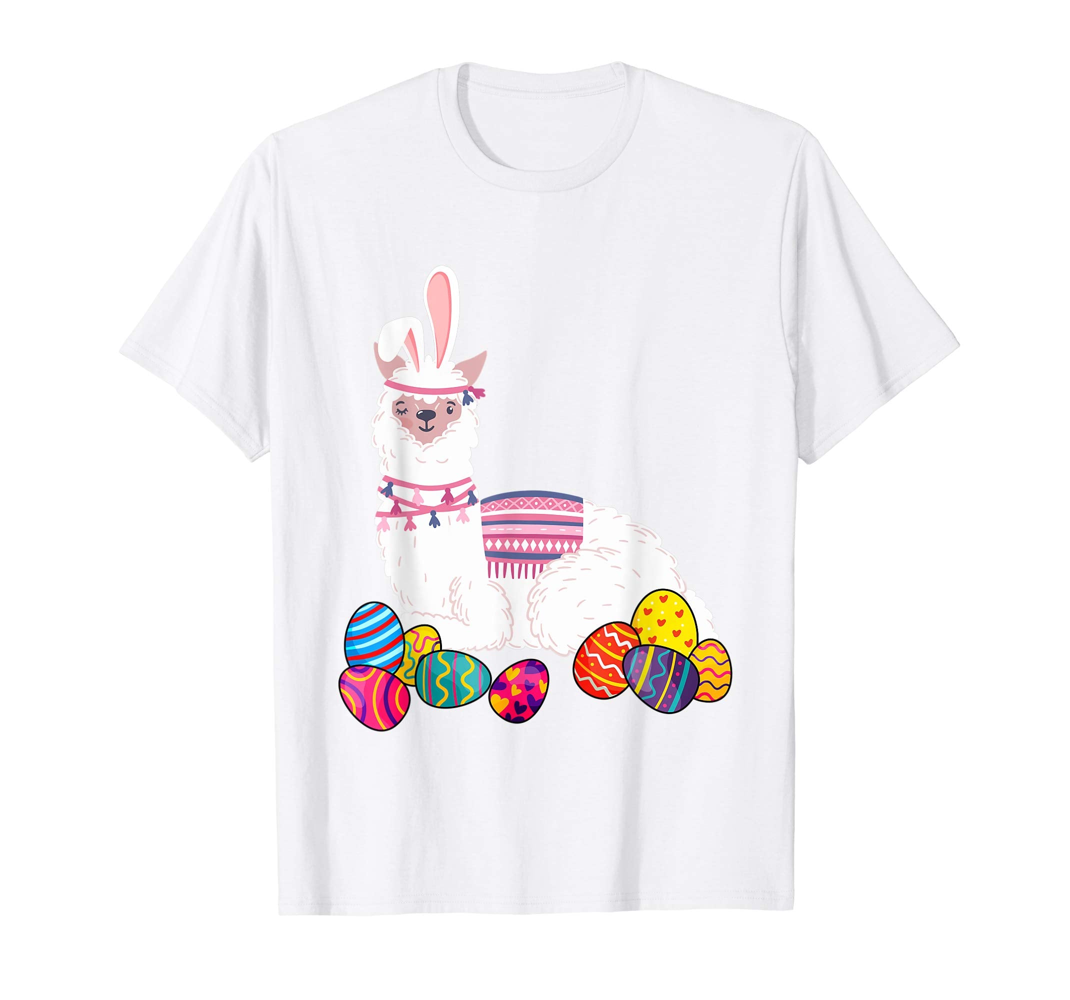 Llama Bunny Ear With Egg Easter Easter Day Shirt