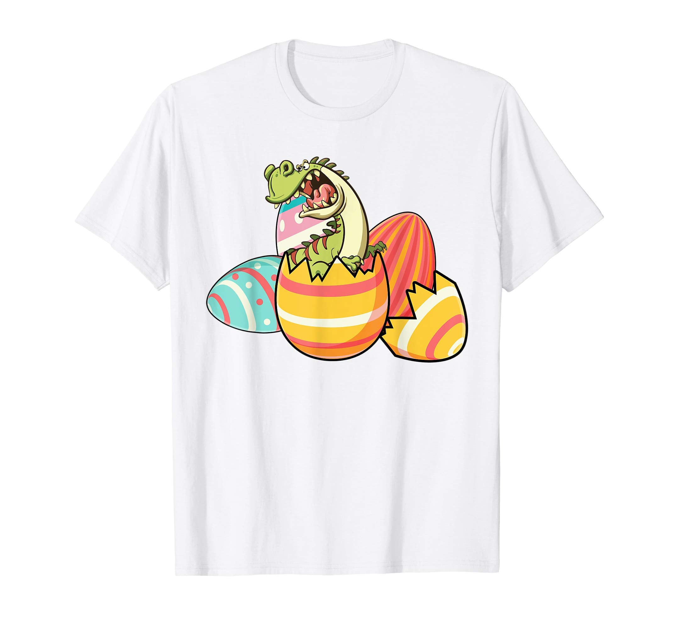 Funny T Rex Dinosaur Egg Happy Easter Boys Kids Tshirt Gift