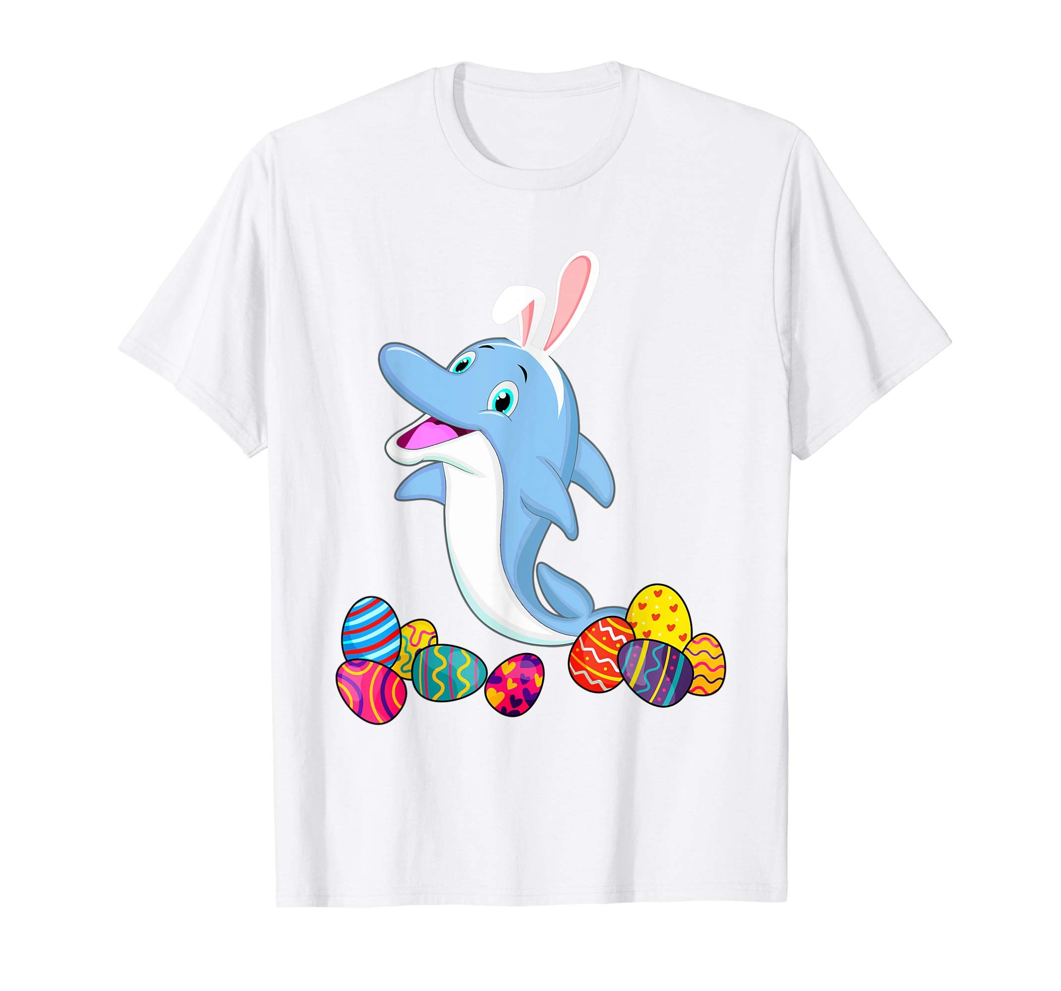 Dolphin Bunny Ear With Egg Easter Easter Day Shirt
