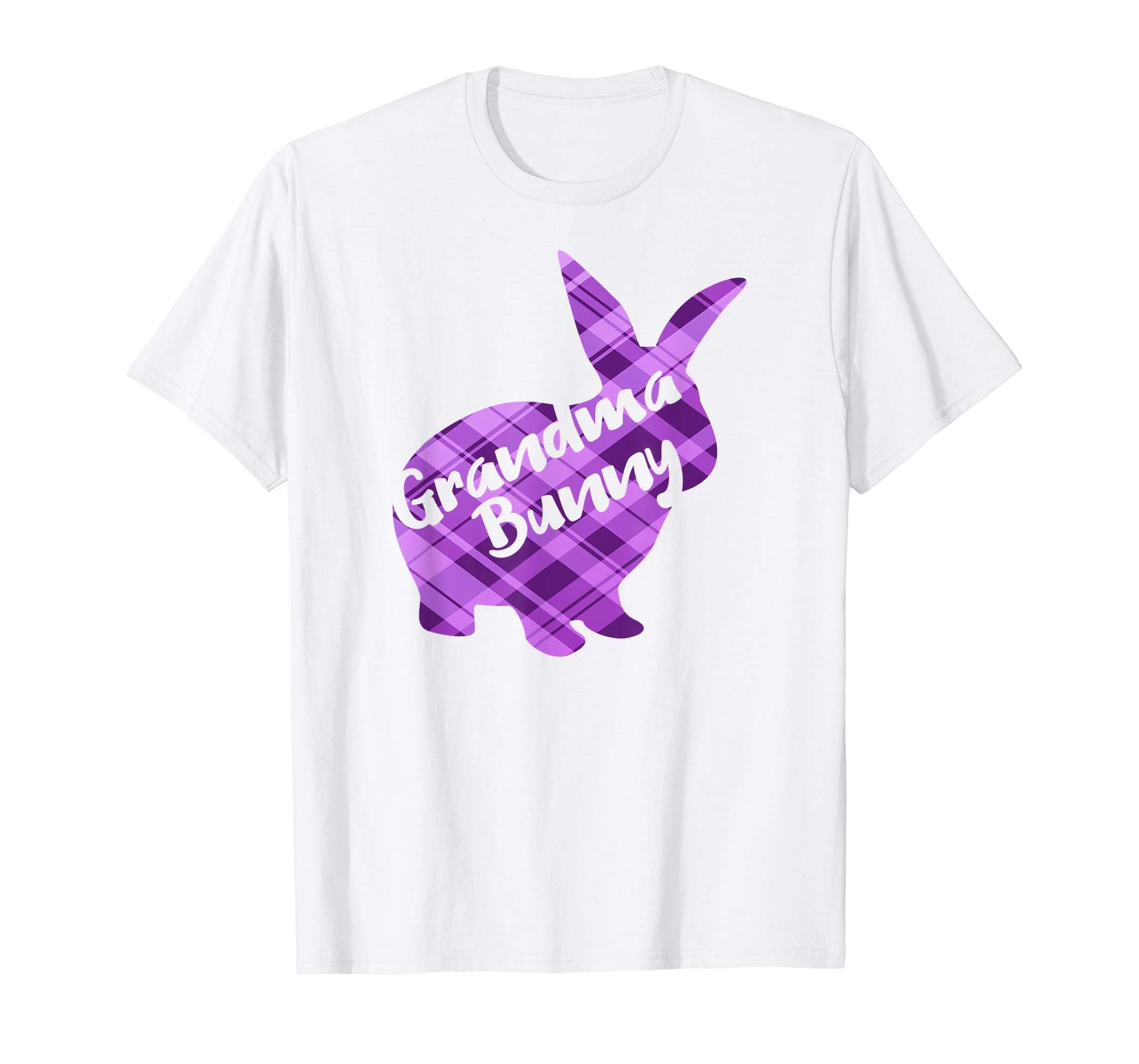 Grandma Bunny Rabbit Plaid Easter Spring Matching Shirt