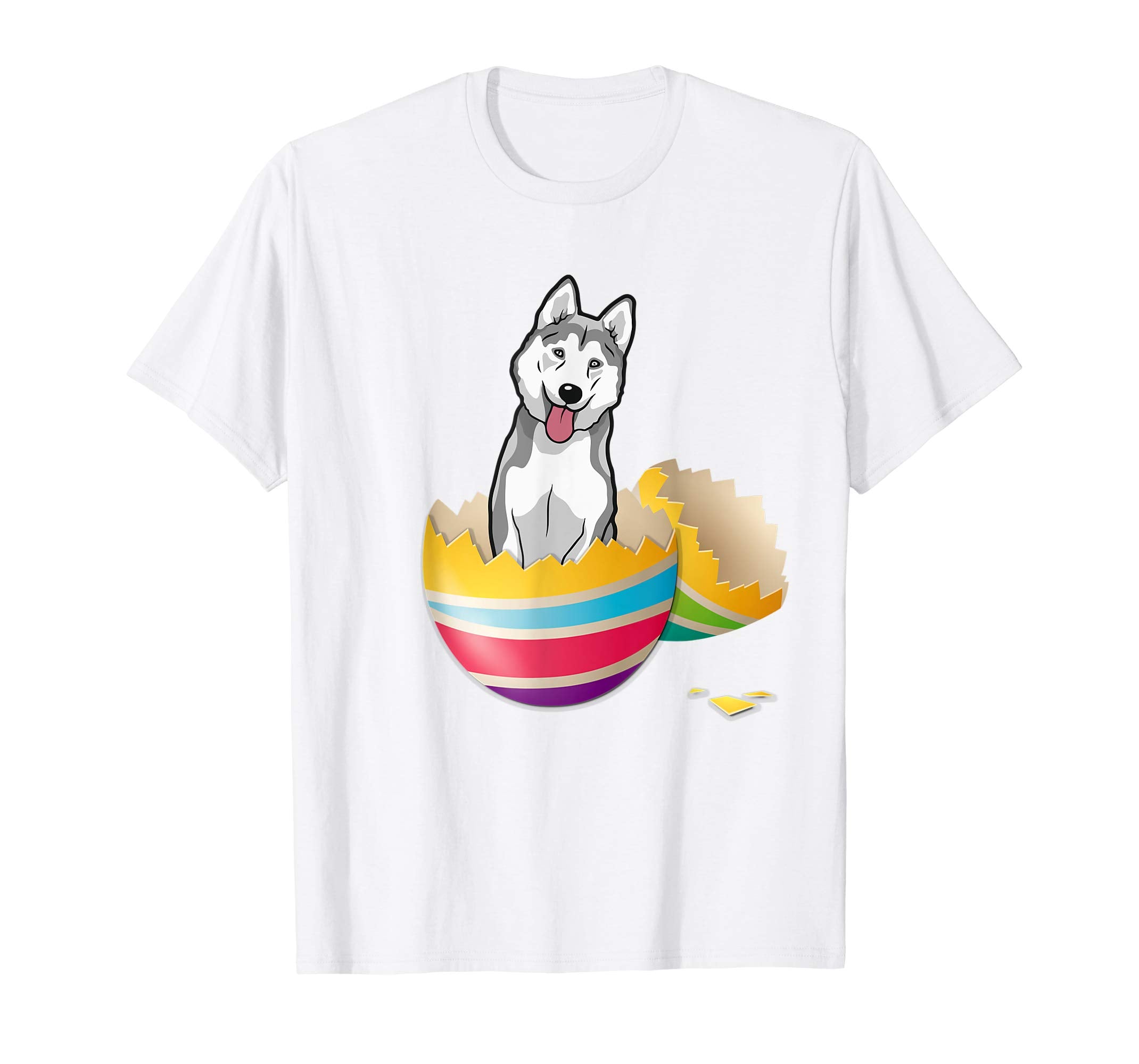 Husky Hatching From Easter Egg Easter Day Shirt