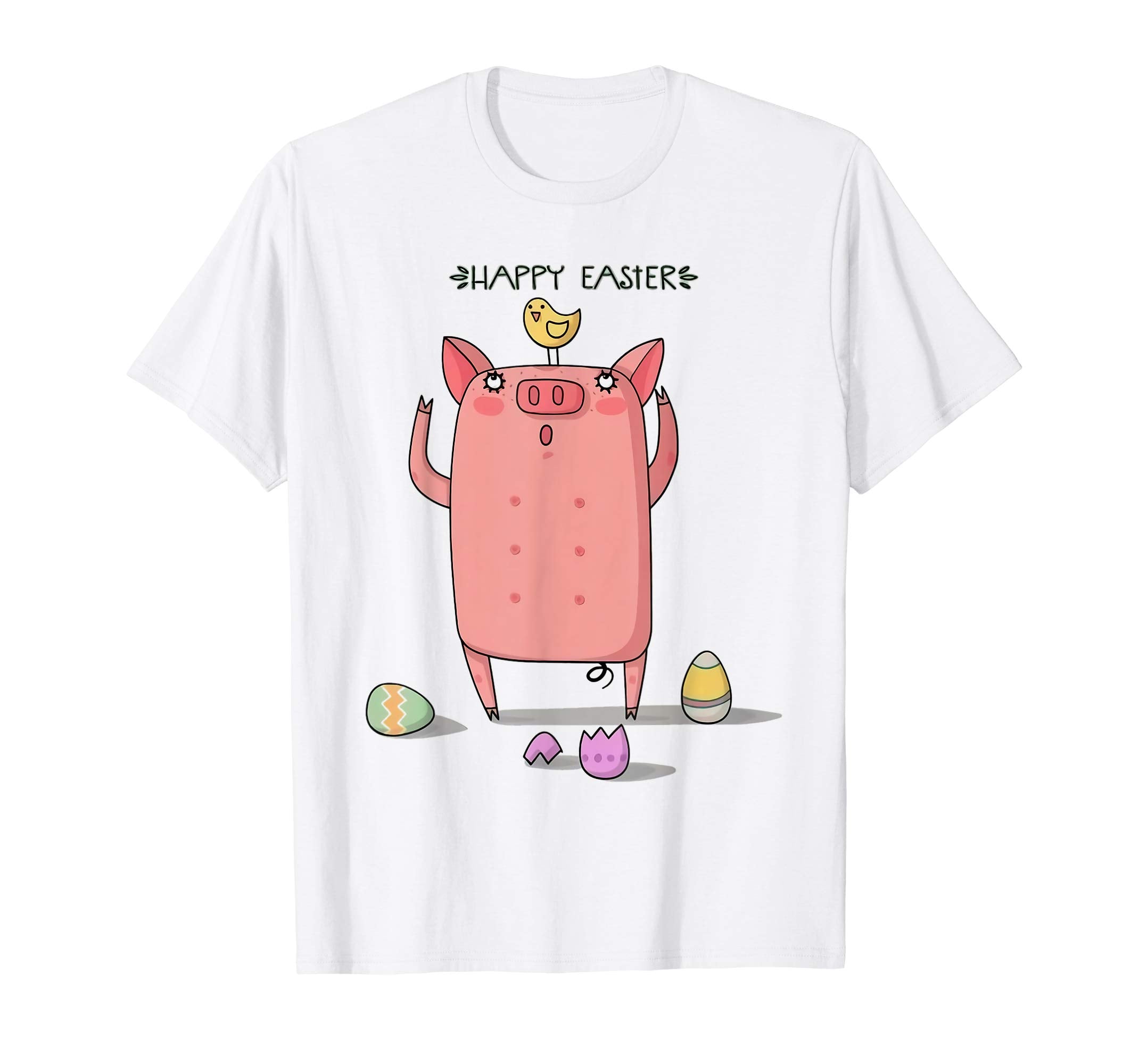 Easter pig with rabbit ears Easter egg T-shirt