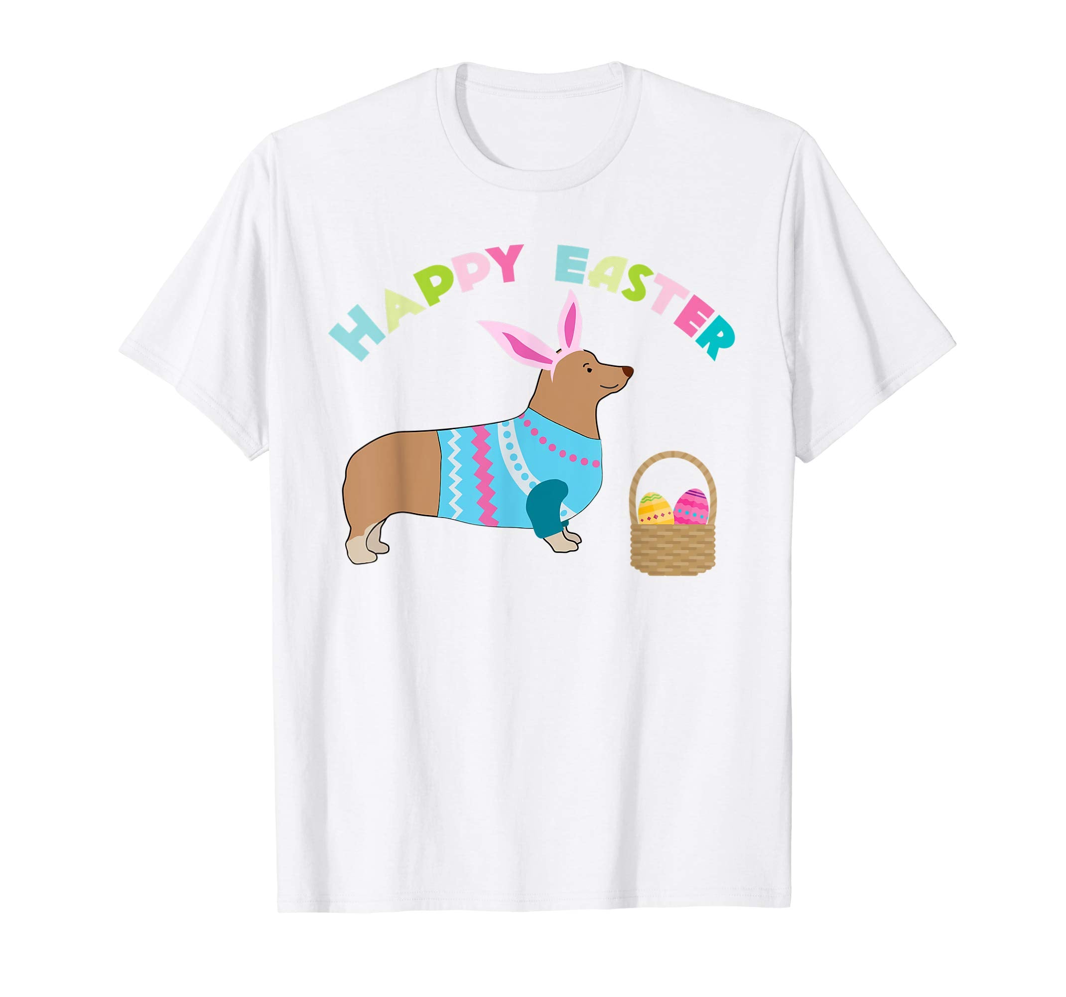 Corgi Easter T-shirt Pembroke Welsh Corgi in Dog Dress