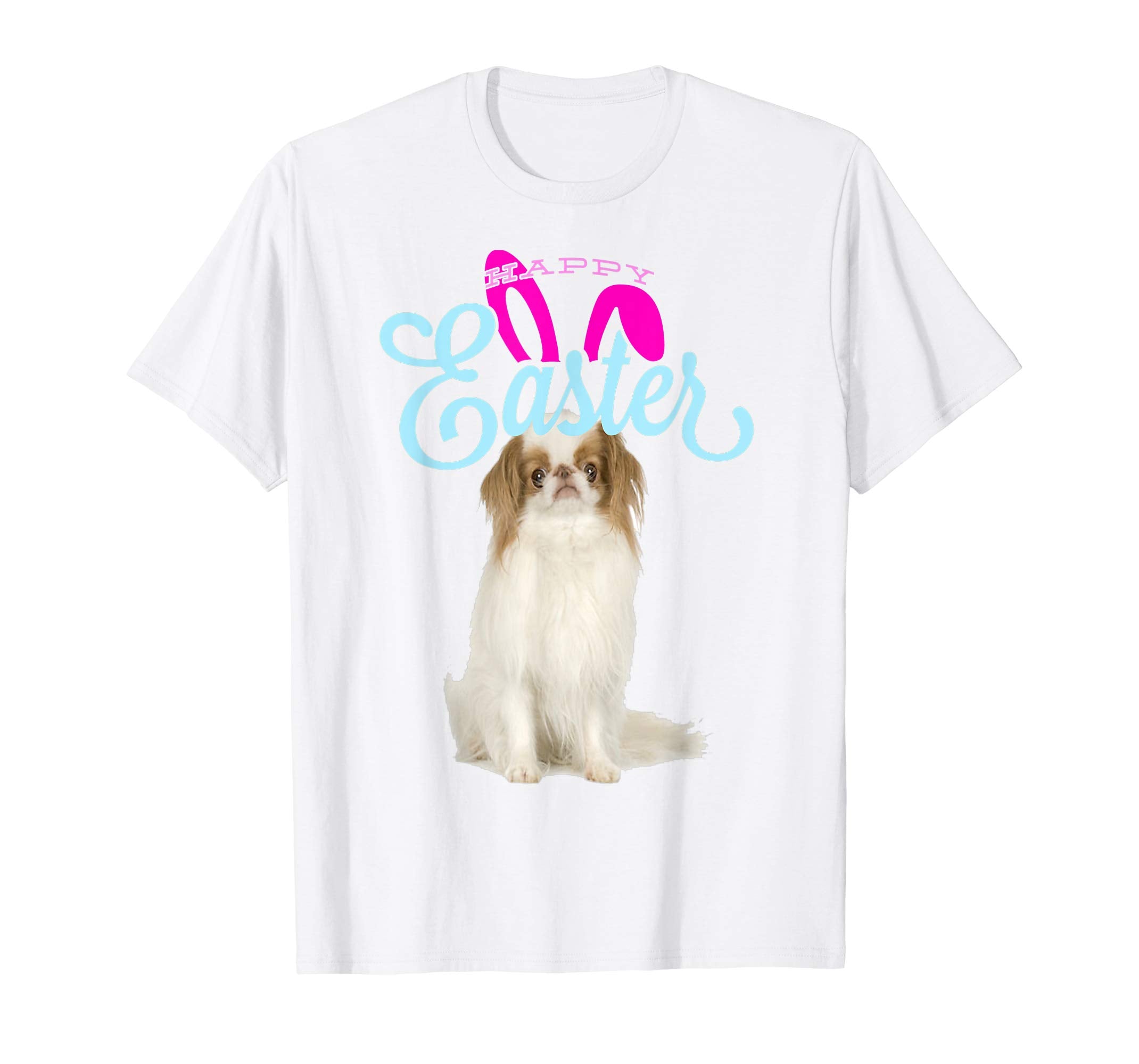 Easter Bunny Japanese Chin Tshirt Dog Men Women Gift Easter