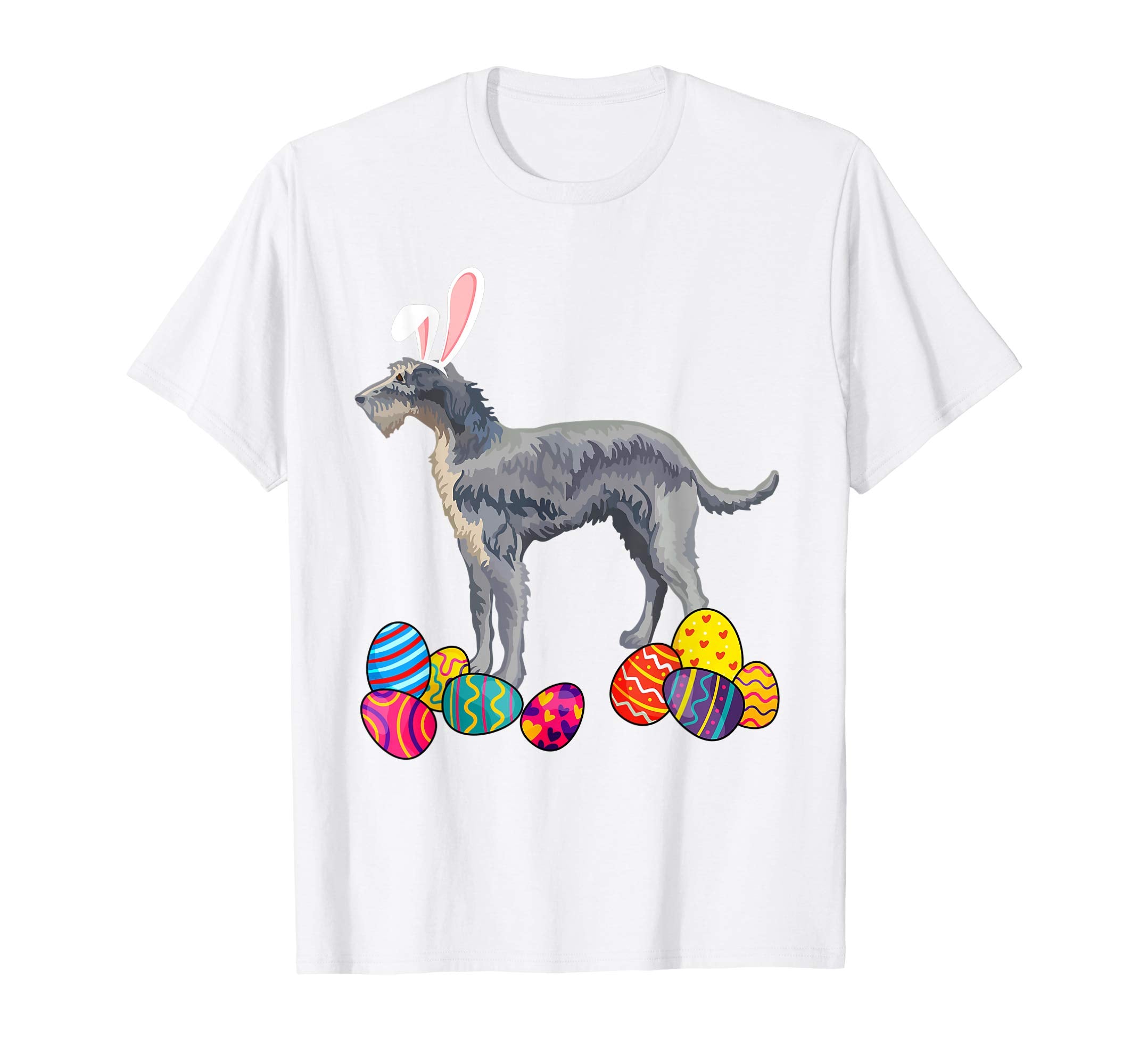 Irish Wolfhound Bunny Ear With Egg Easter Easter Day Shirt
