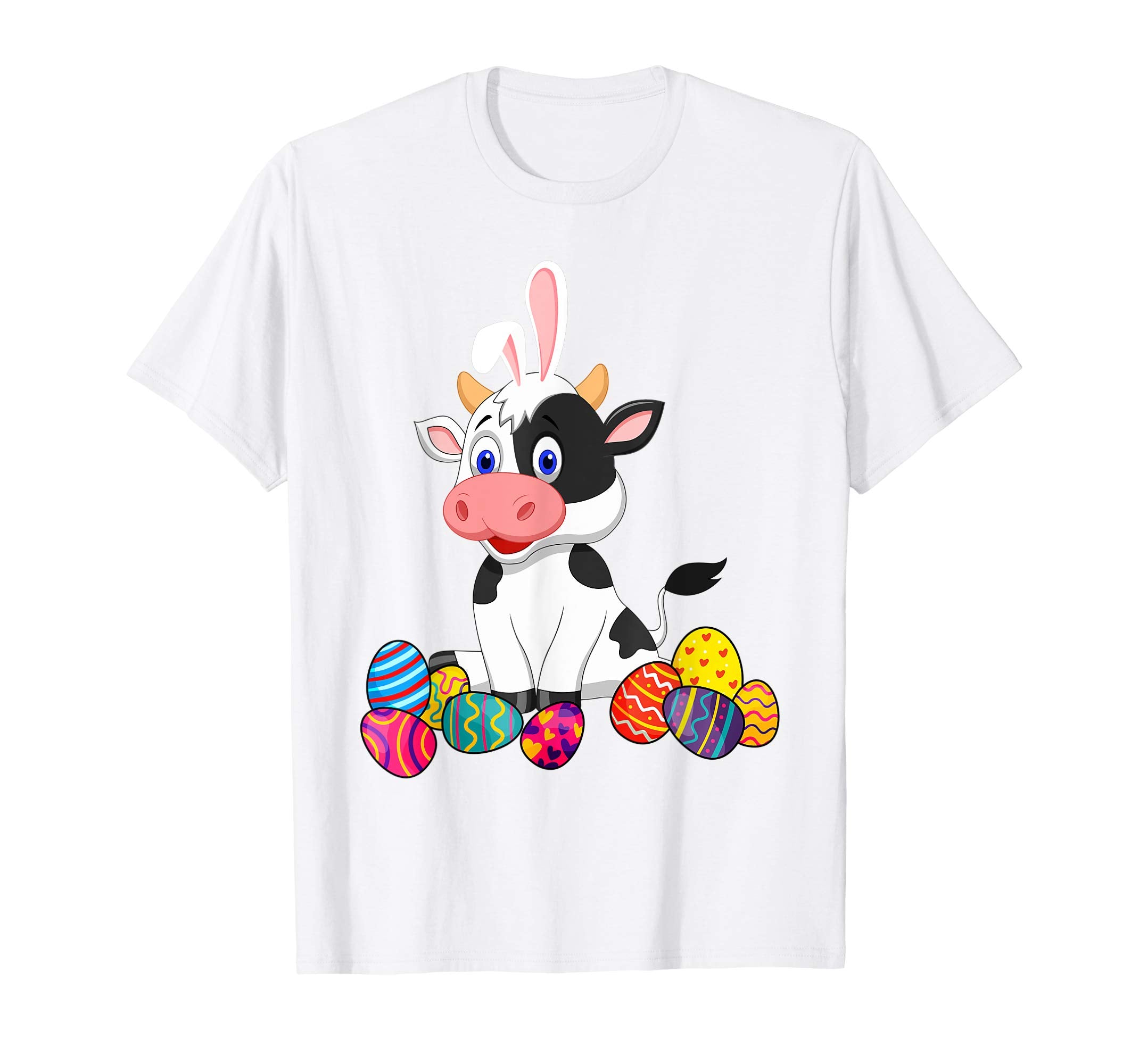 Cow Bunny Ear With Egg Easter Easter Day Shirt