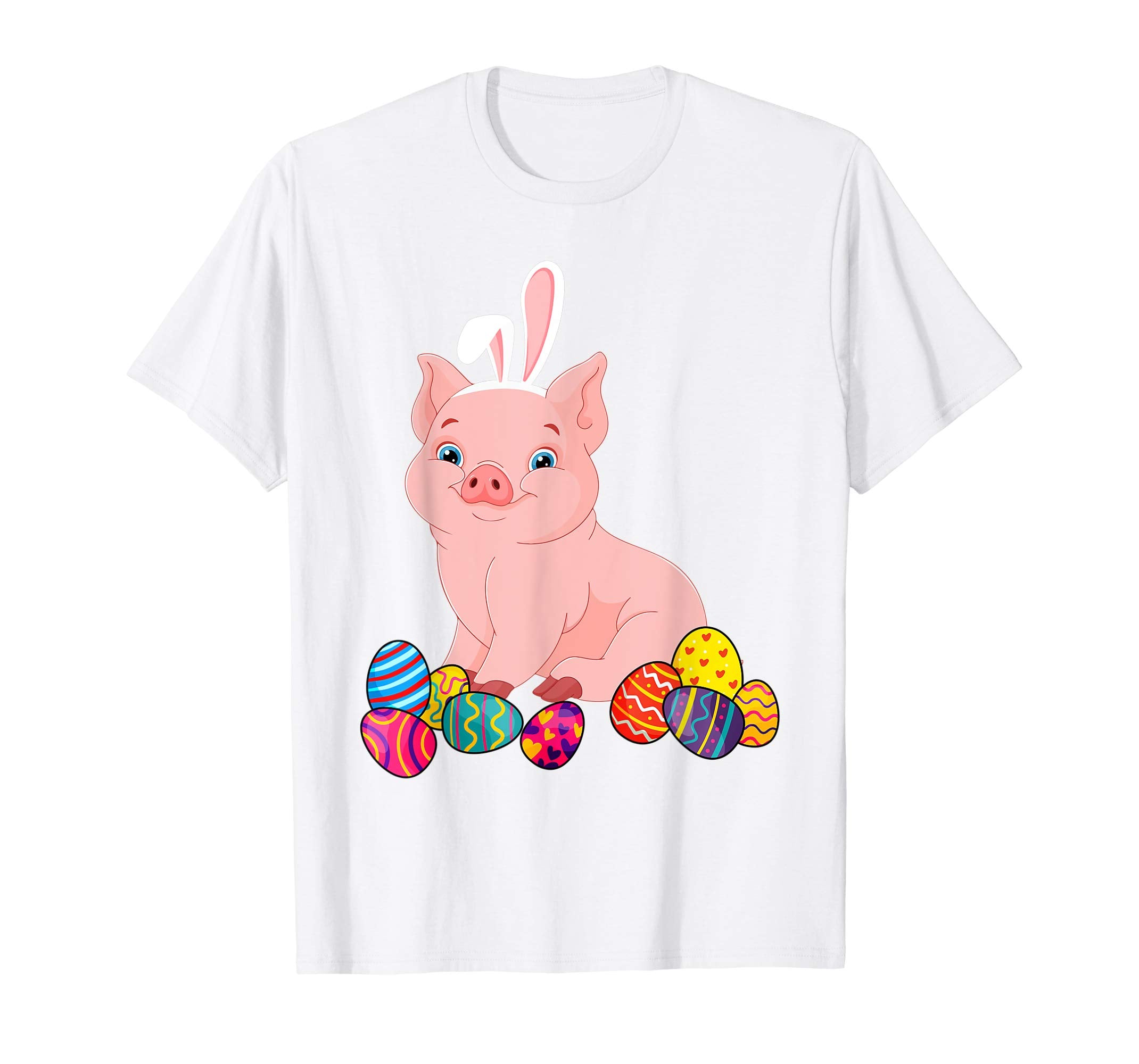 Pig Bunny Ear With Egg Easter Easter Day Shirt
