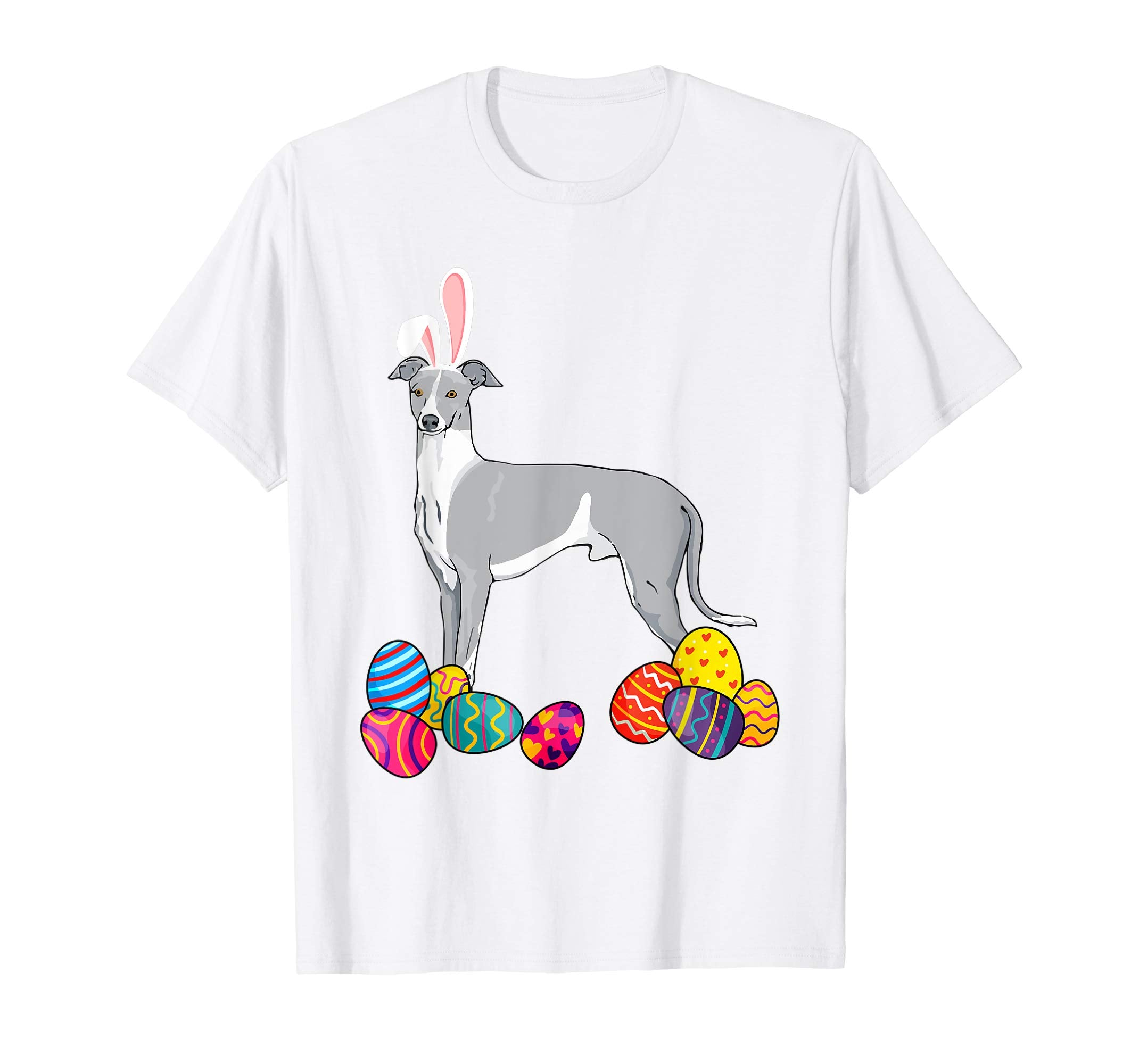 Whippet Bunny Ear With Egg Easter Easter Day Shirt