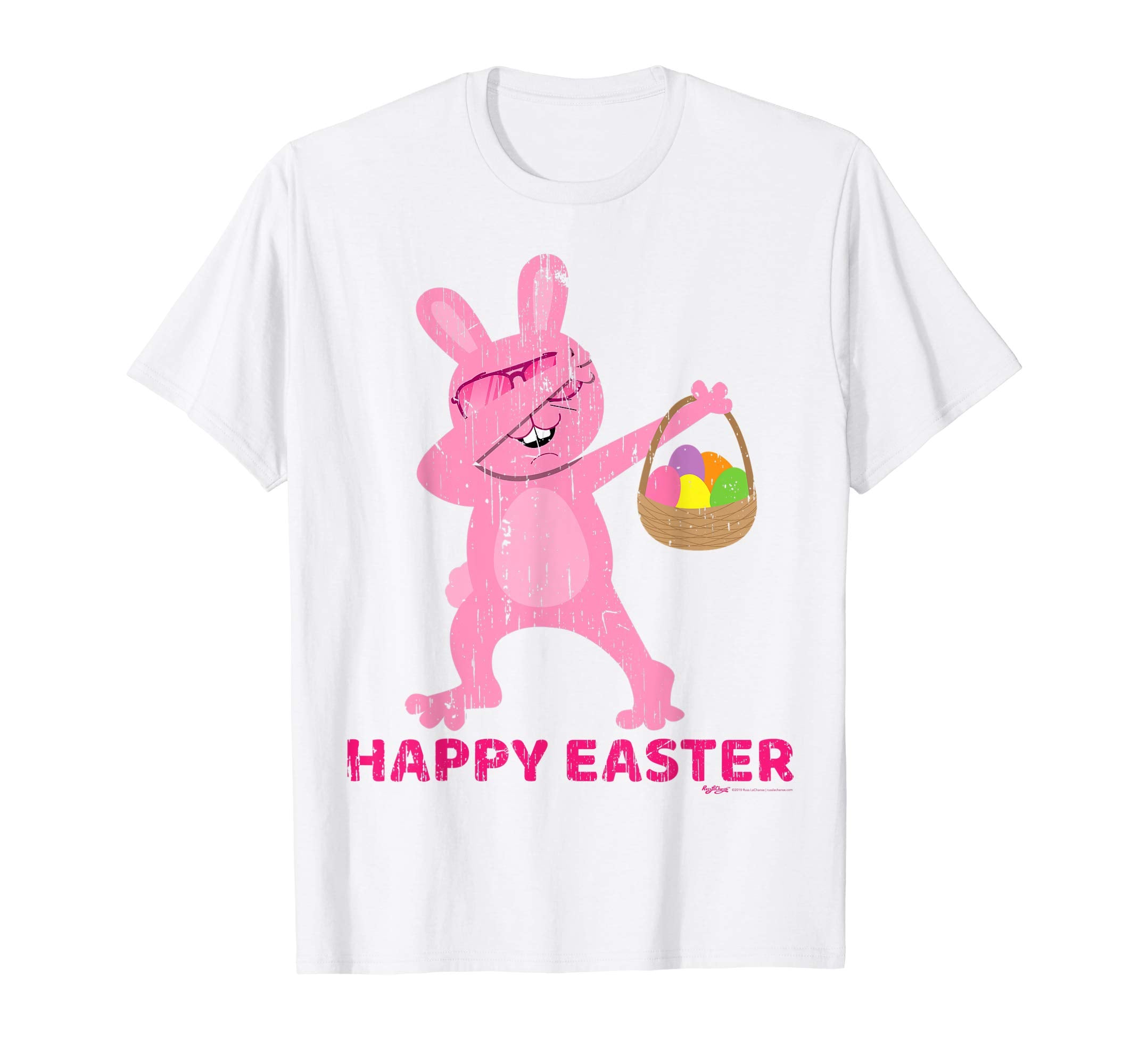 Vintage Happy Easter Bunny Dab Dance T Shirt