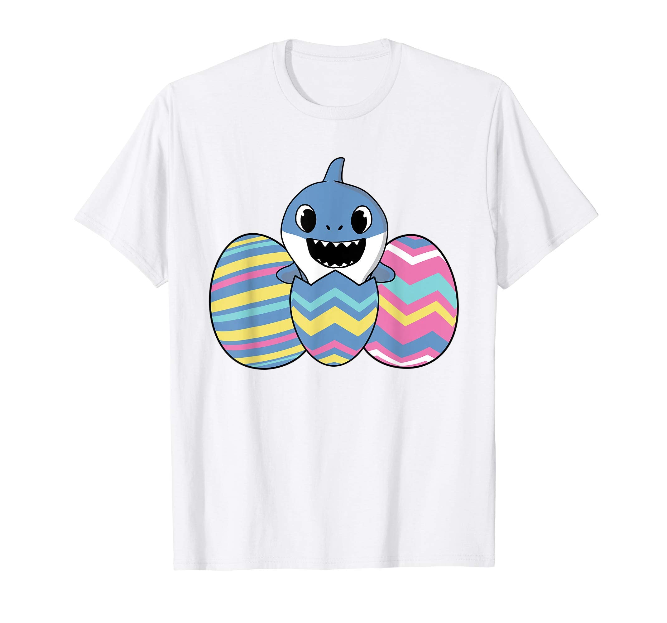 Easter Shirts For Kids Boys Girls Shark Shirt Easter Eggs