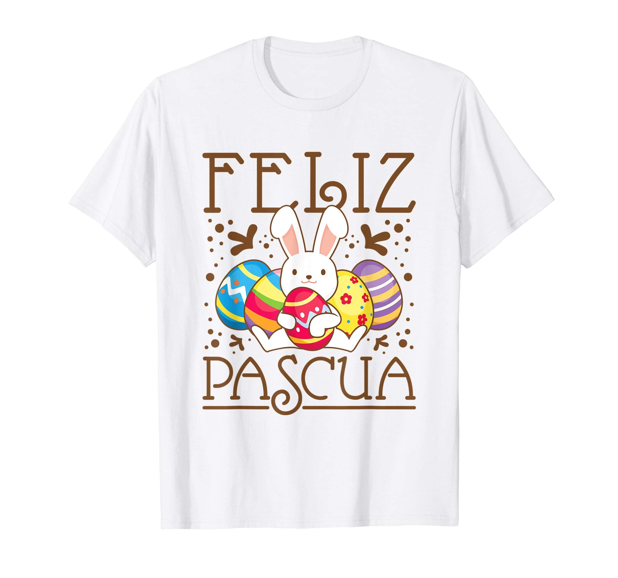 Spanish Easter T Shirt Feliz Pascua Kids Bunny Eggs