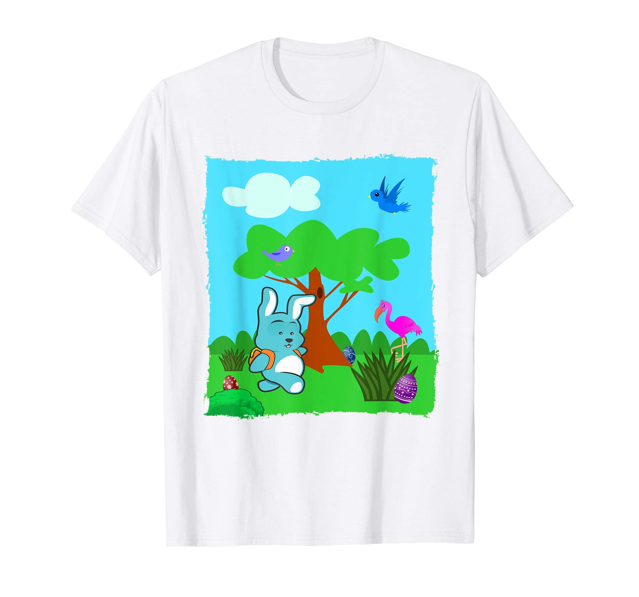 Cute Easter T-Shirt Bunny Tee for Kids Egg Hunt Easter Shirt