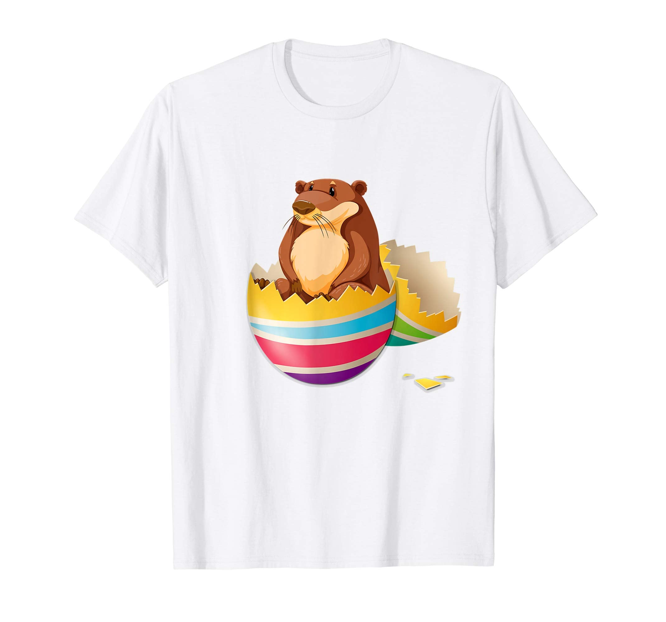 Baby Otter Hatching From Easter Egg Easter Day Shirt
