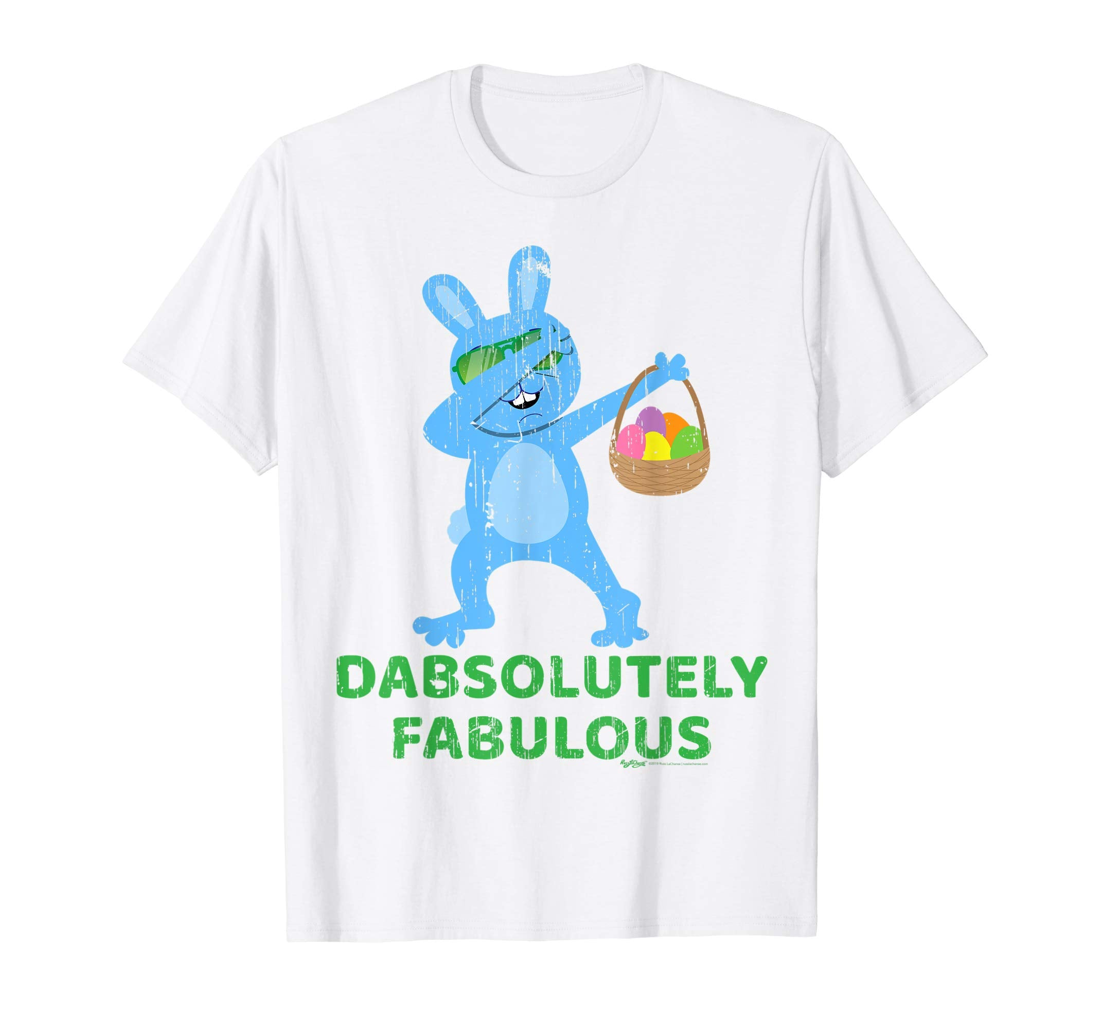 Vintage Dabsolutely Fabulous Easter Bunny Dab Dance T Shirt