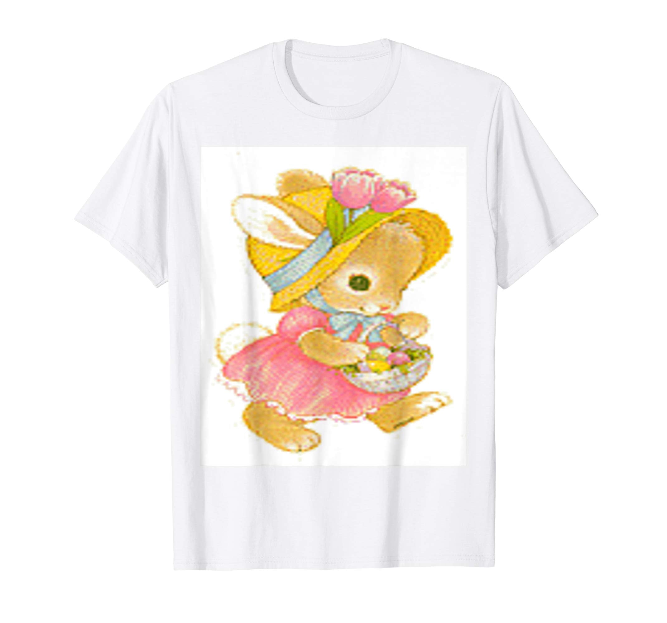 Vintage Cute Easter Day Bunny Standard T Shirt