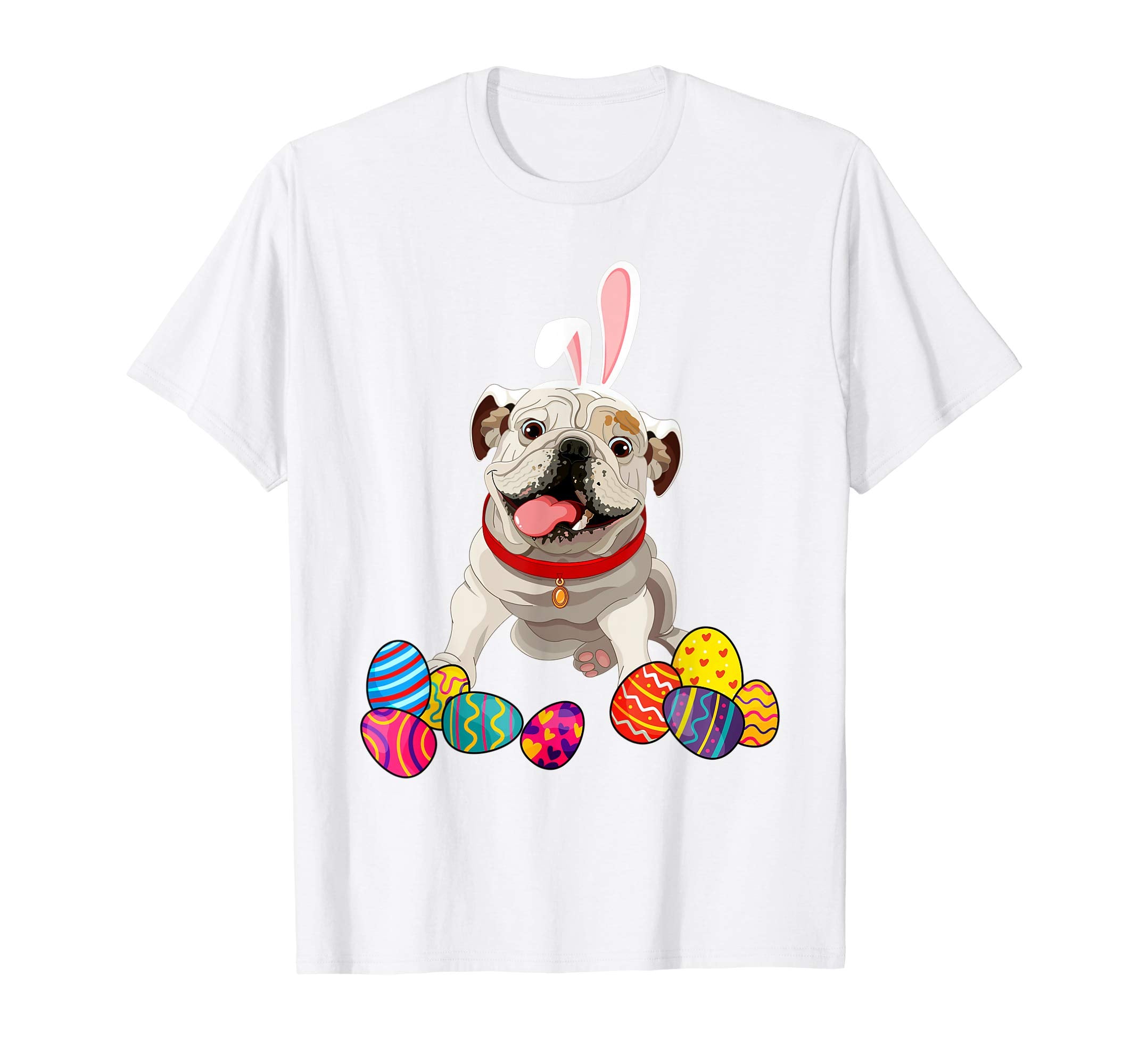 English Bulldog Bunny Ear With Egg Easter Easter Day Shirt