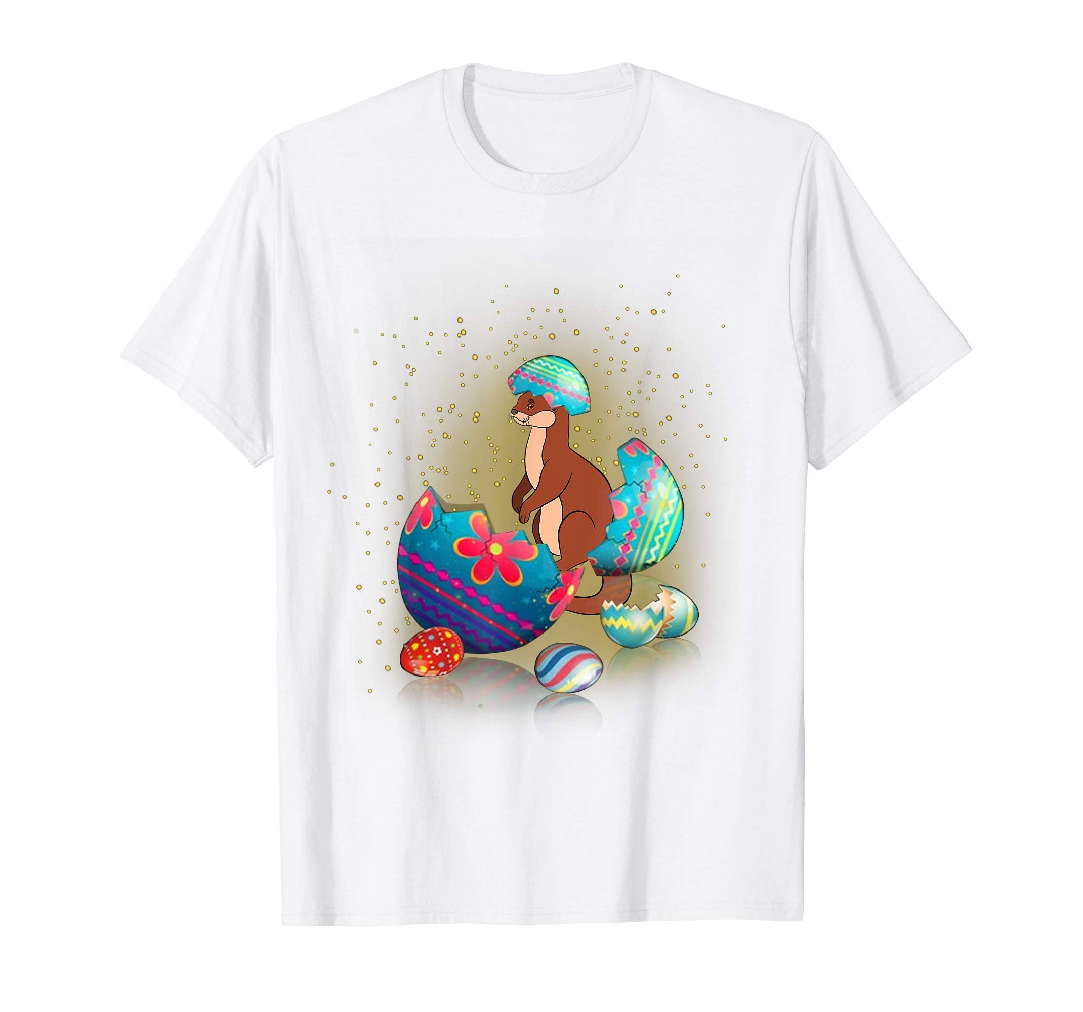 Otter Easter Eggs Funny T-Shirts Happy Easter Bunny Gifts