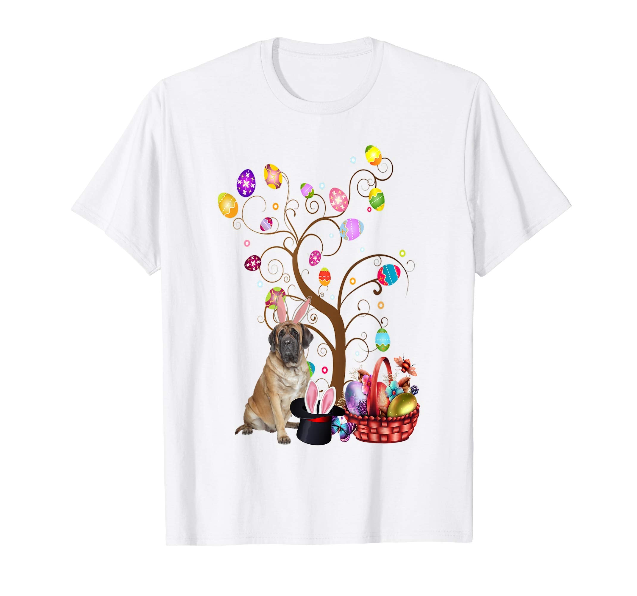 Bunny English Mastiff Easter Day Hunting Egg Shirt Mom Gift