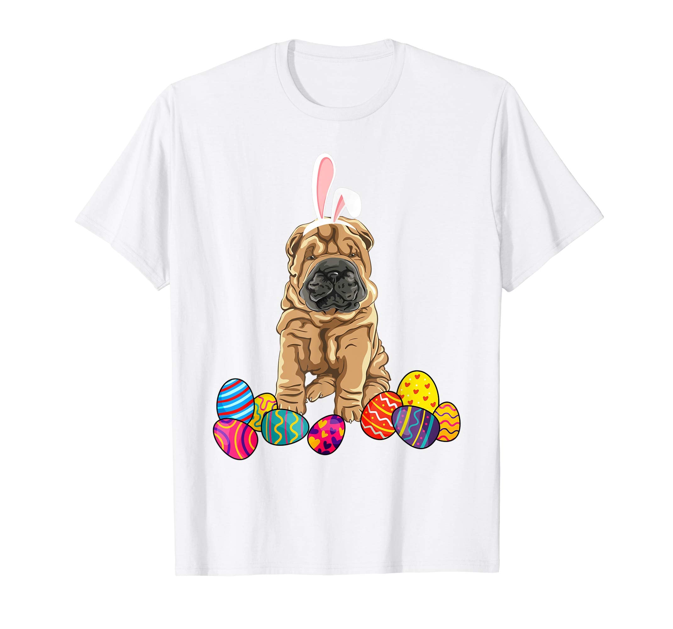Chinese Shar-Pei Bunny Ear With Egg Easter Easter Day Shirt