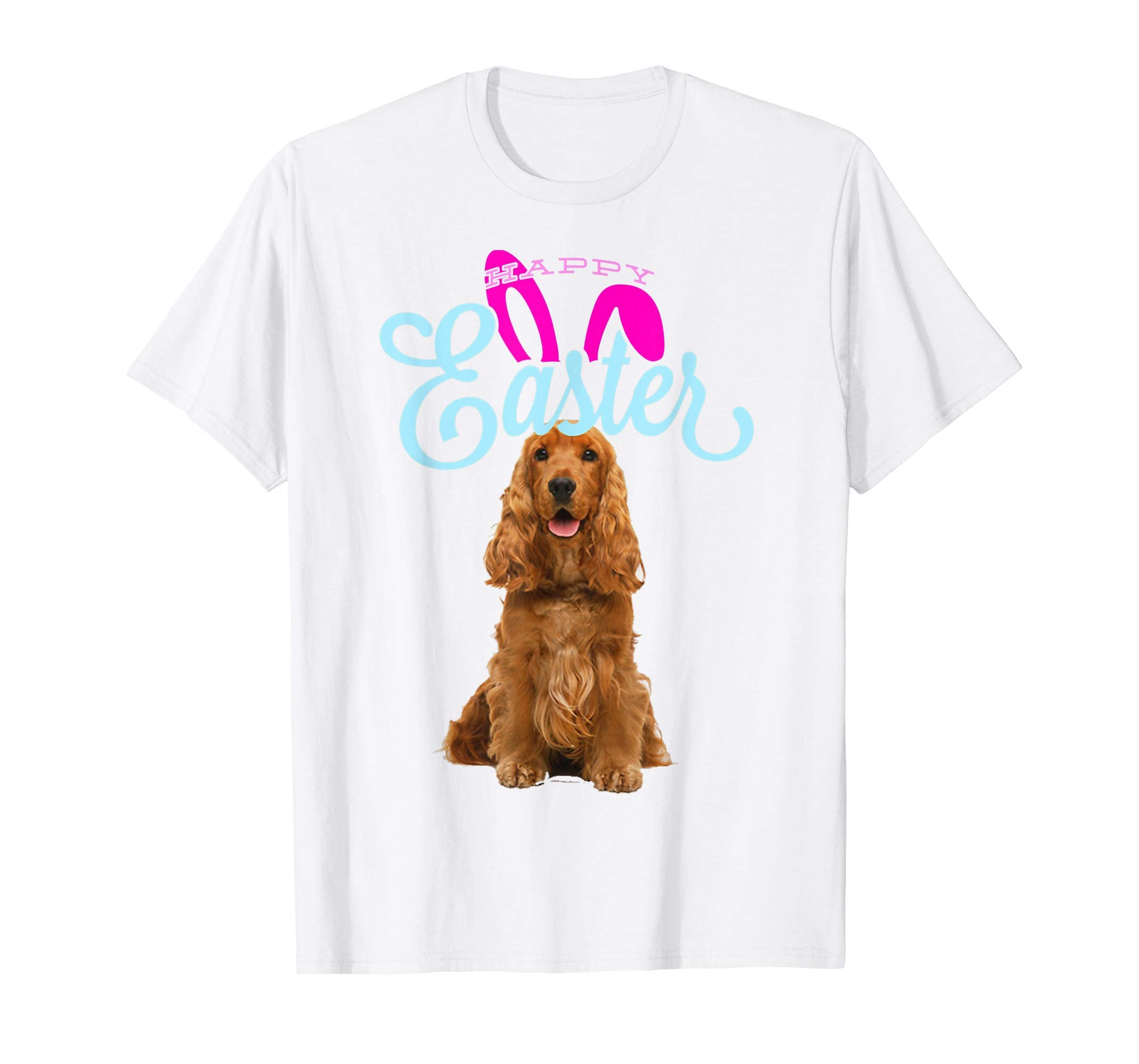 Easter Bunny Cocker Spaniel Tshirt Dog Men Women Gift Easter