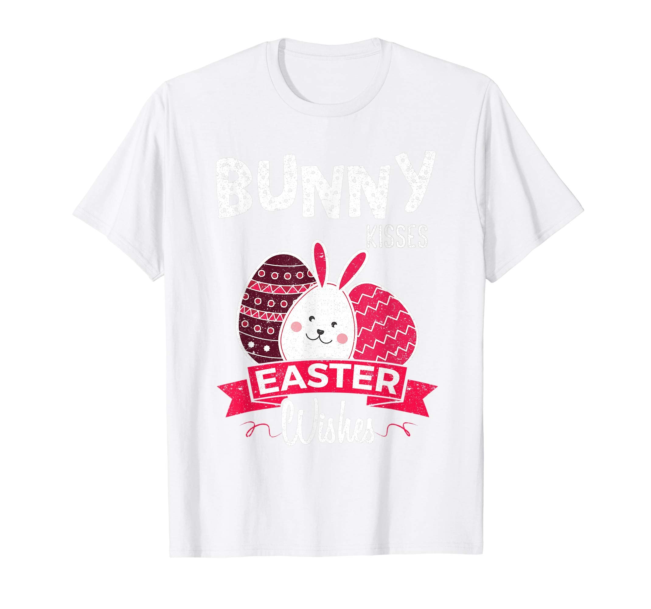 Bunny Kisses Easter Wishes Easter Bunny Tshirt