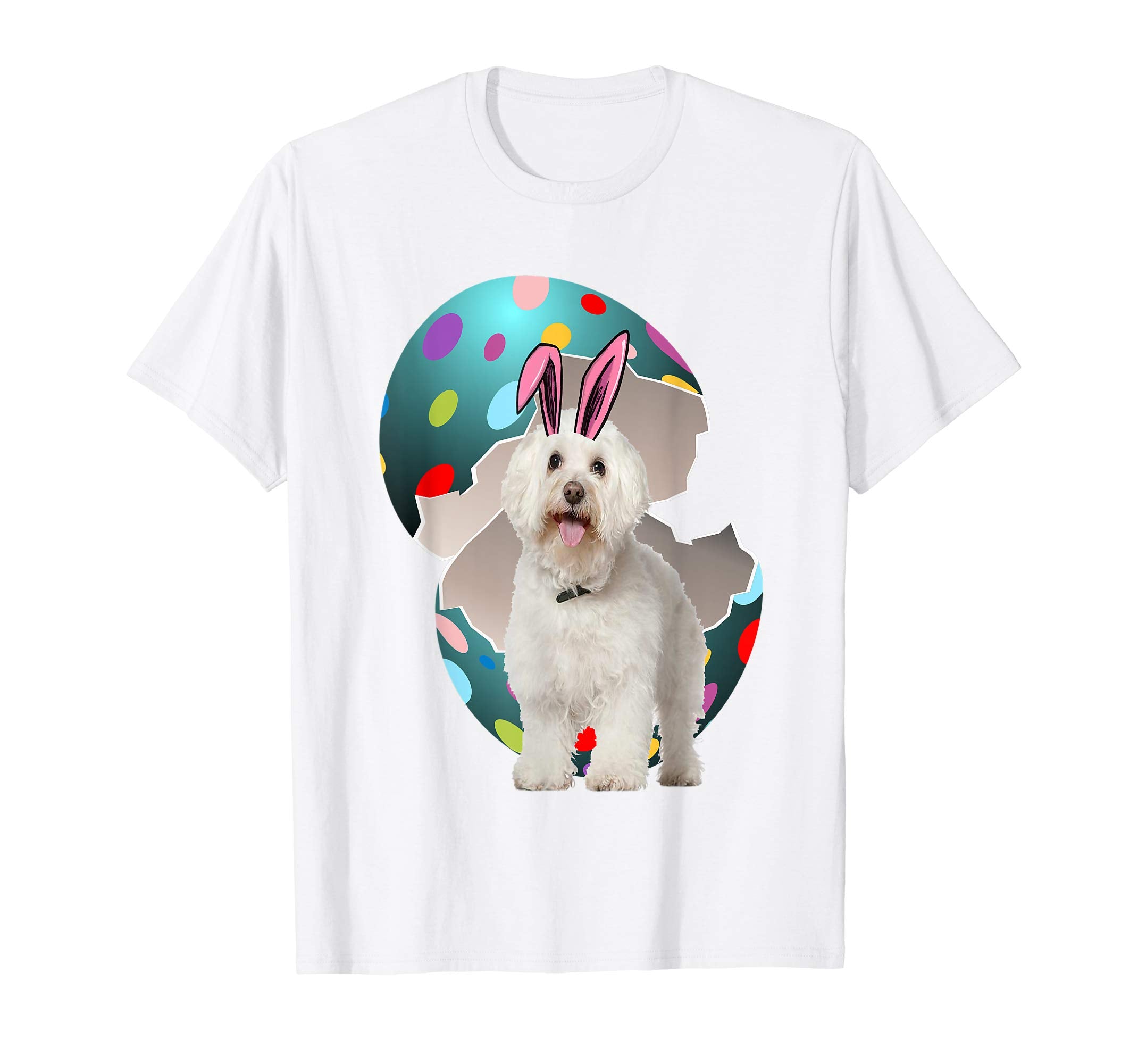 Bichon Frise Dad Mom Easter Day Gift T shirt