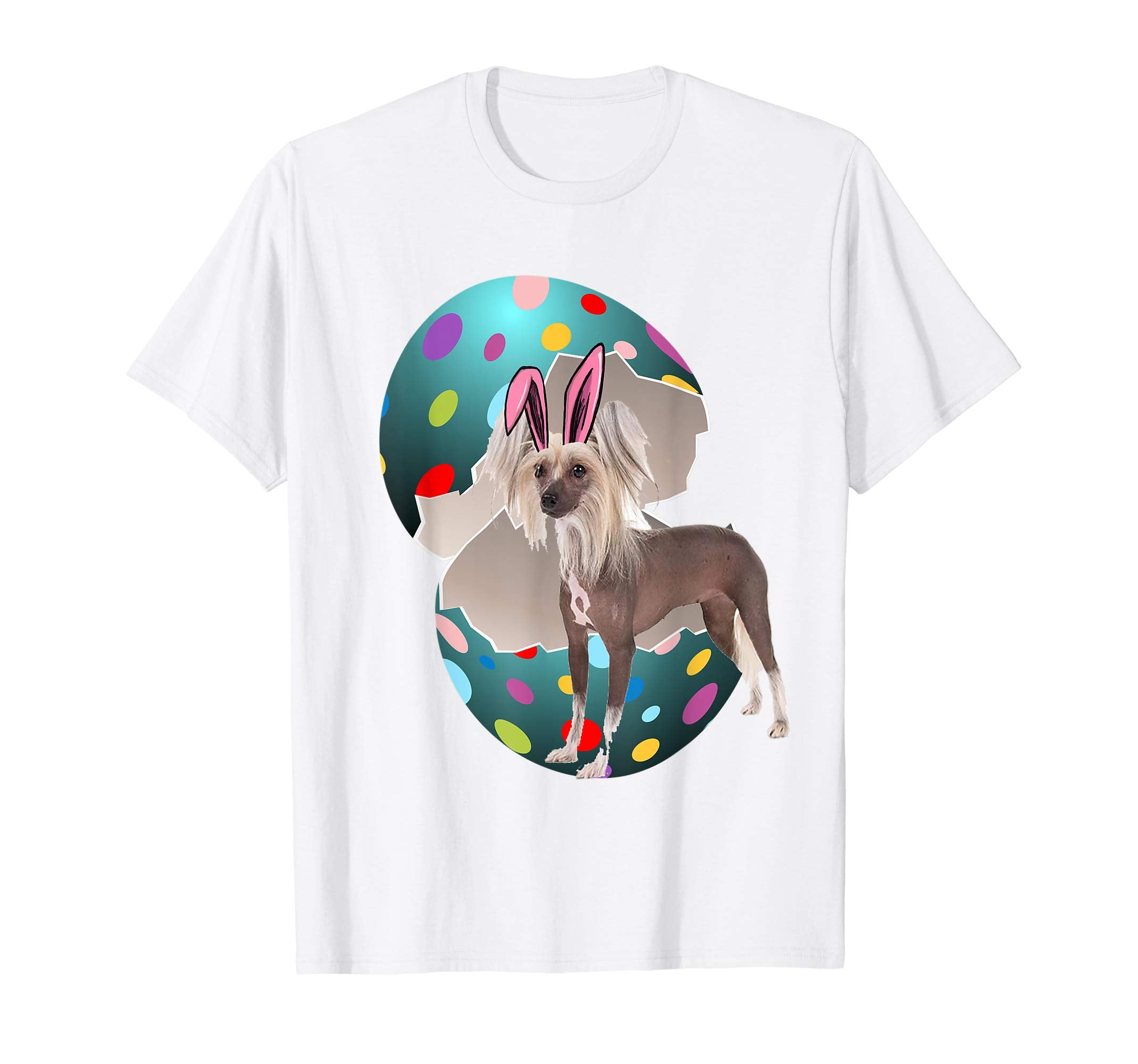 Chinese Crested Dad Mom Easter Day Gift T shirt