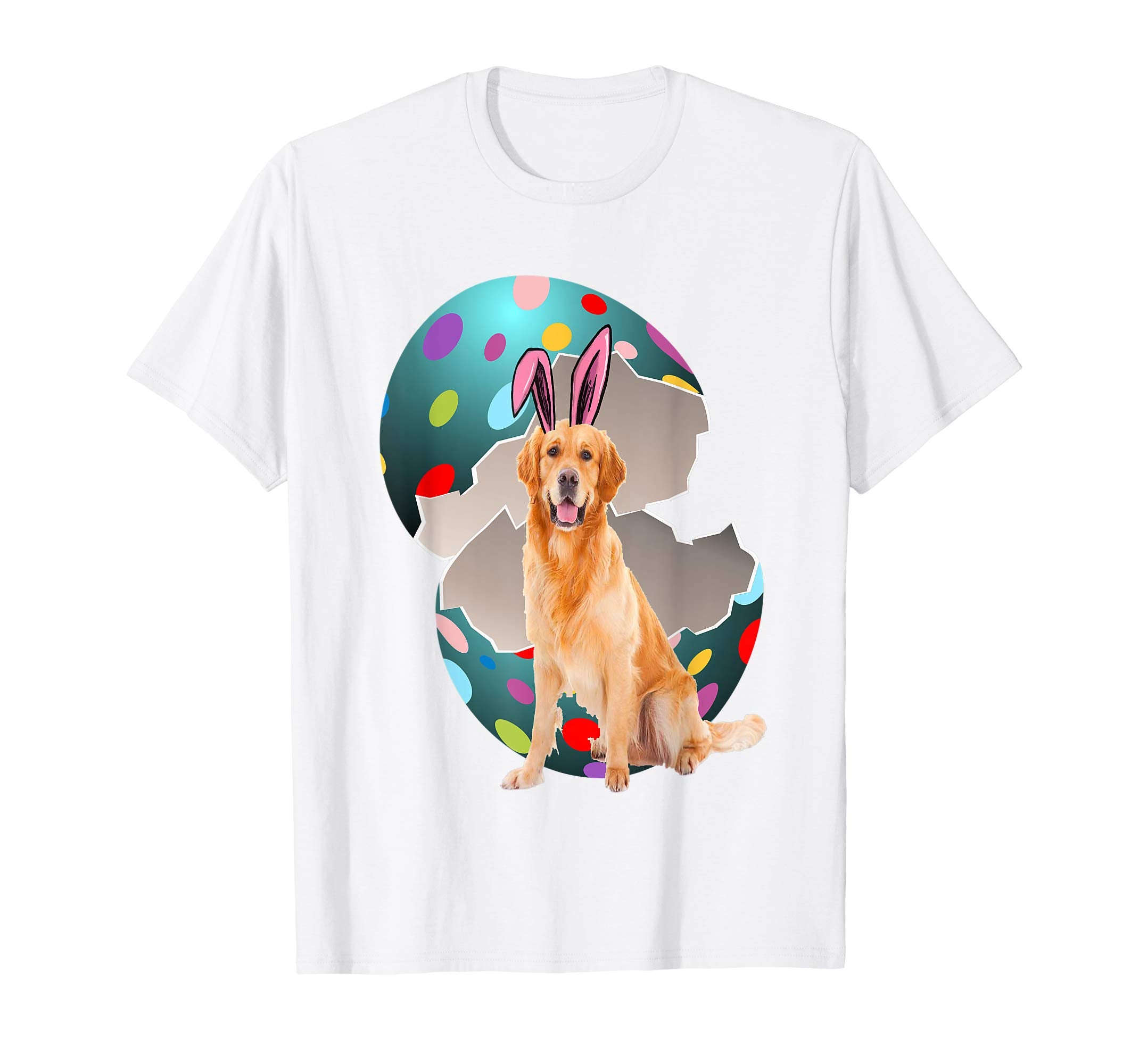 Golden Retriever Dad Mom Easter Day Gift T shirt