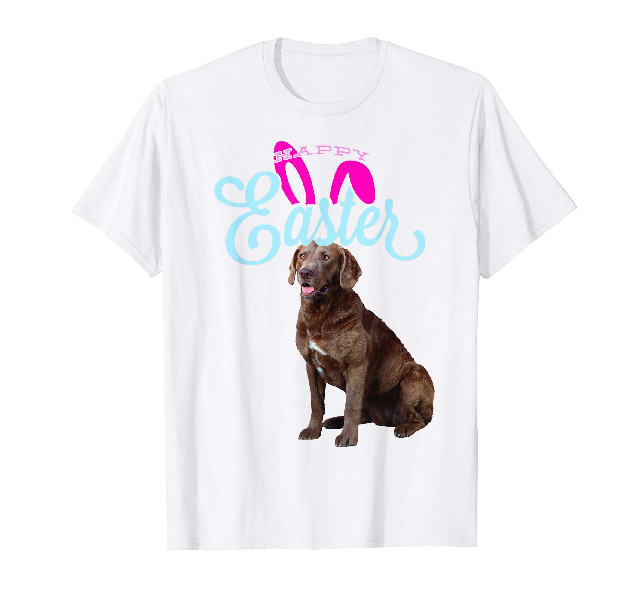 Easter Bunny Chesapeake Bay Retriever Tshirt Dog Women Gift